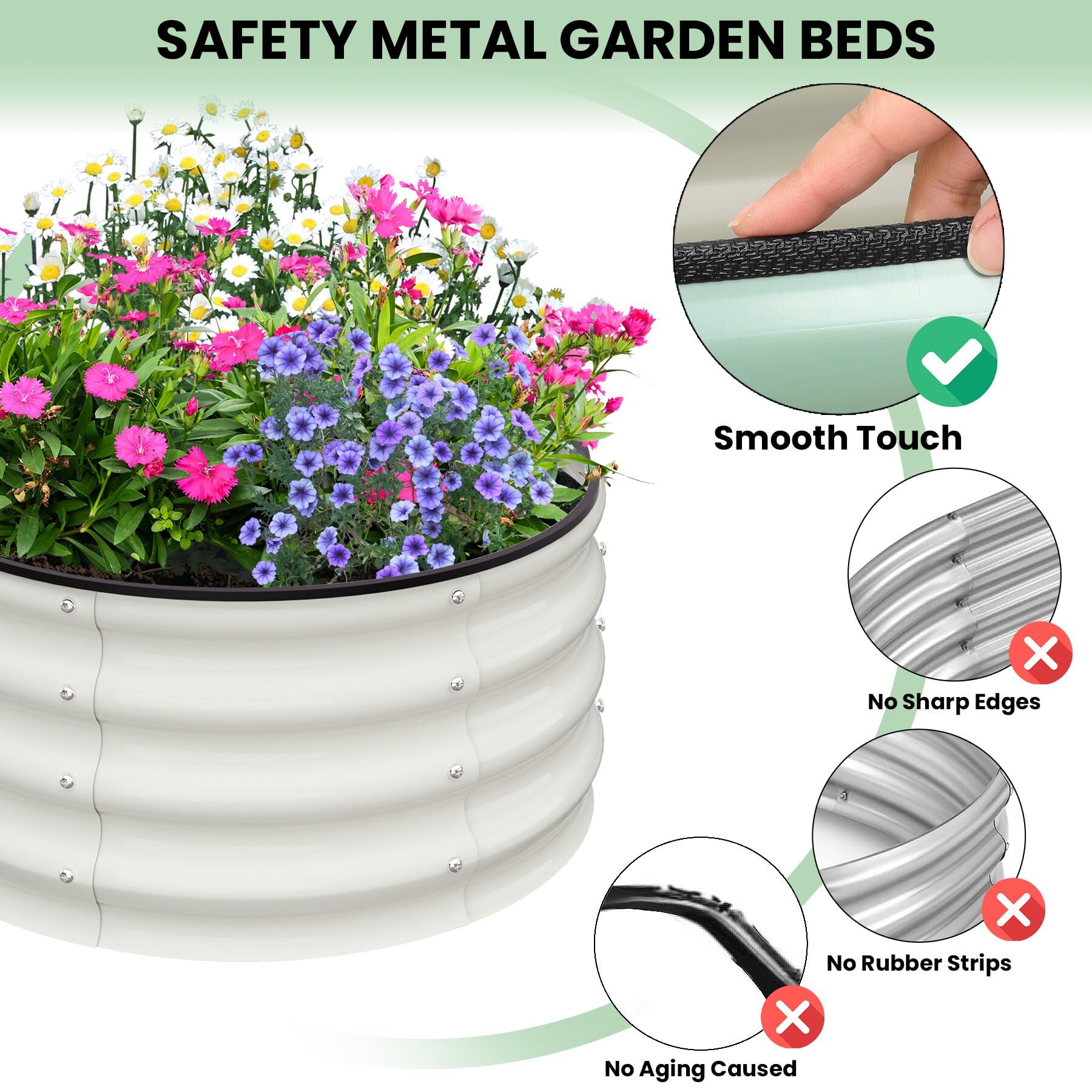 Garvee YMLS-M2D7FS4C Raised-Planter-Boxes - View #6
