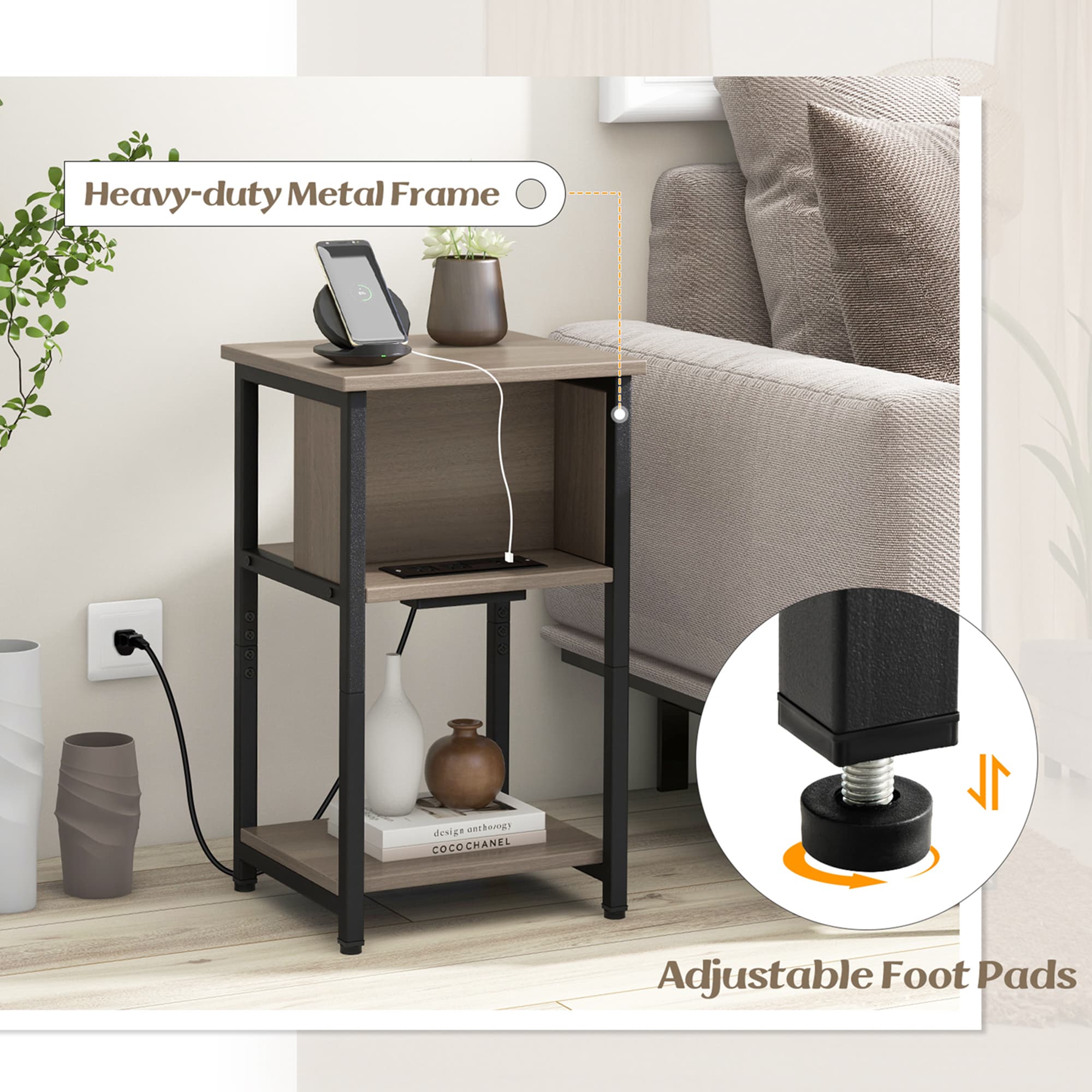 Costway HCST01128 nightstands - View #5
