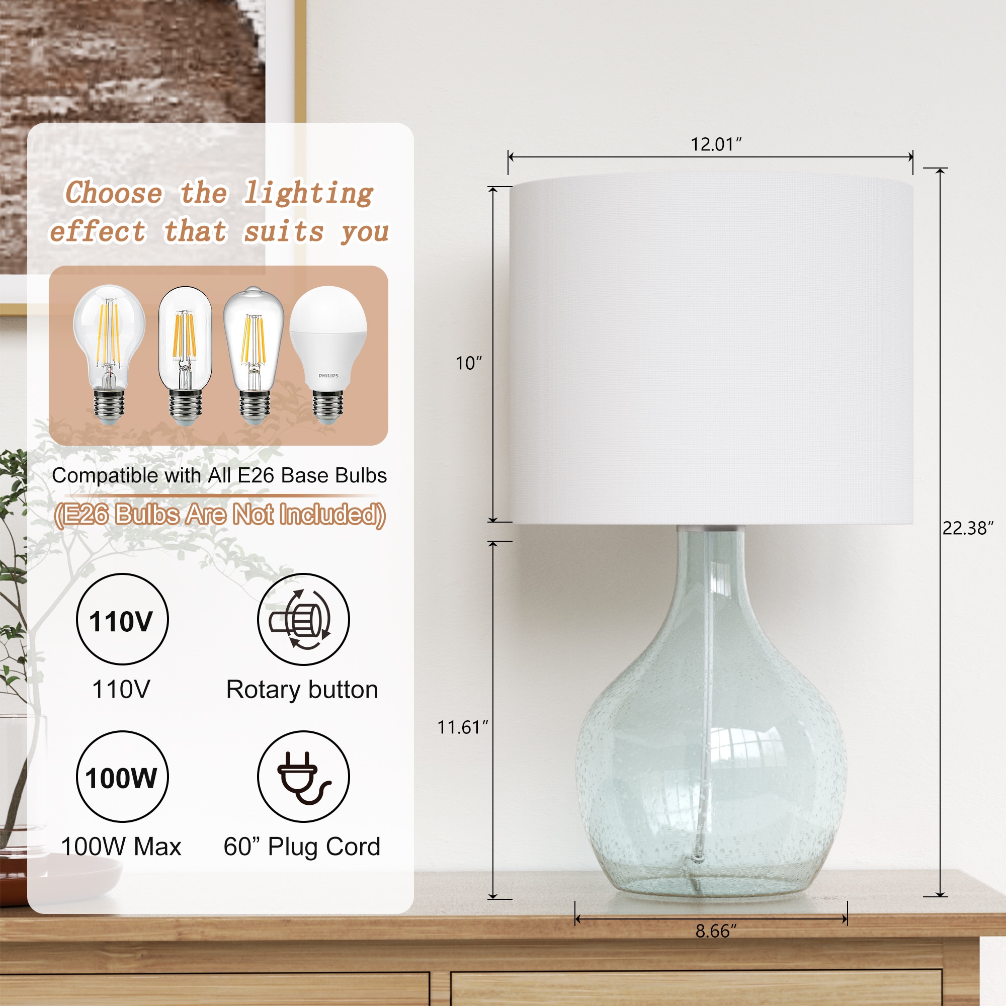 Maxax T245-BU-S Table-Lamps - View #4