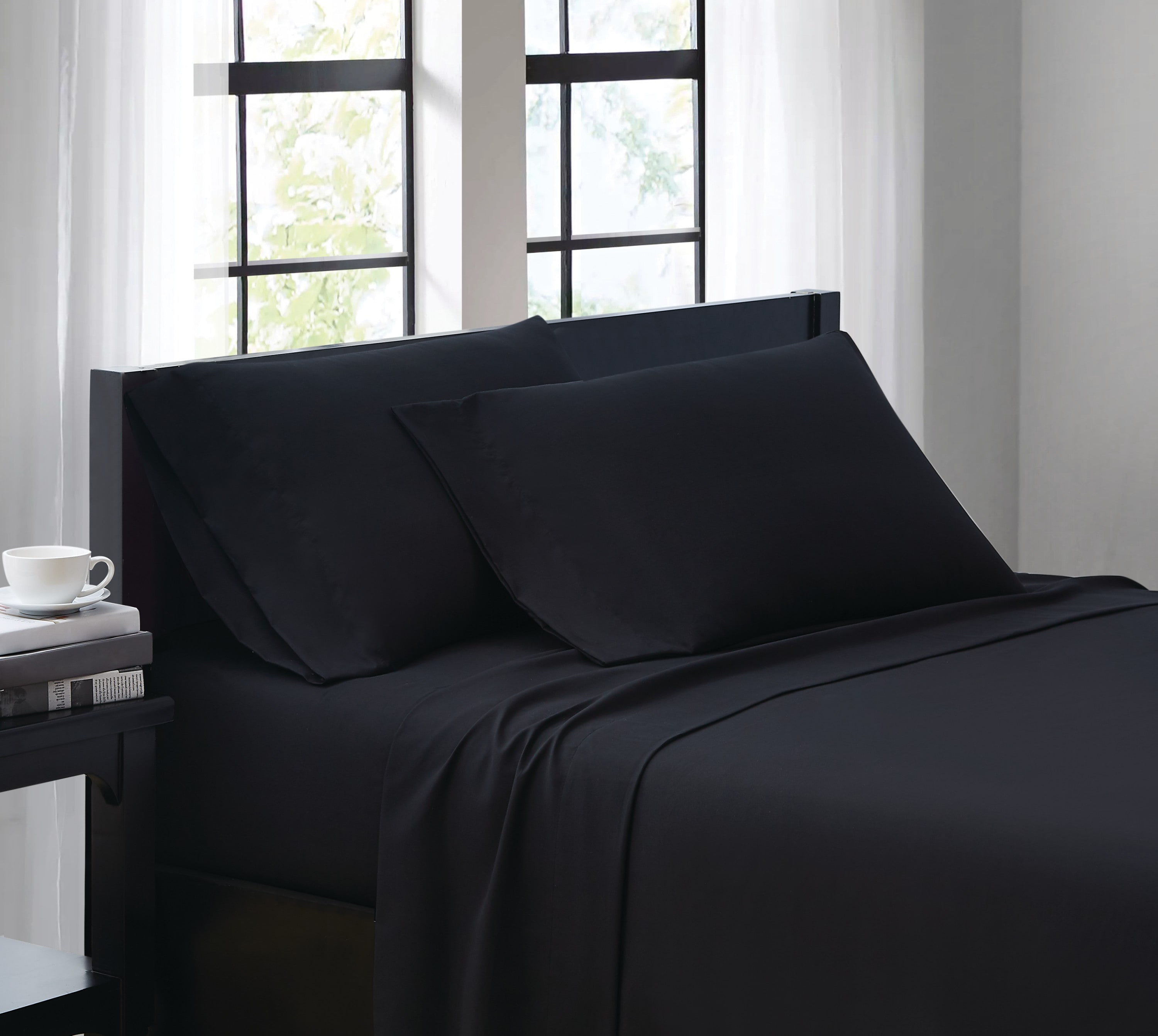 Truly Soft Everyday Black Queen Sheet Set