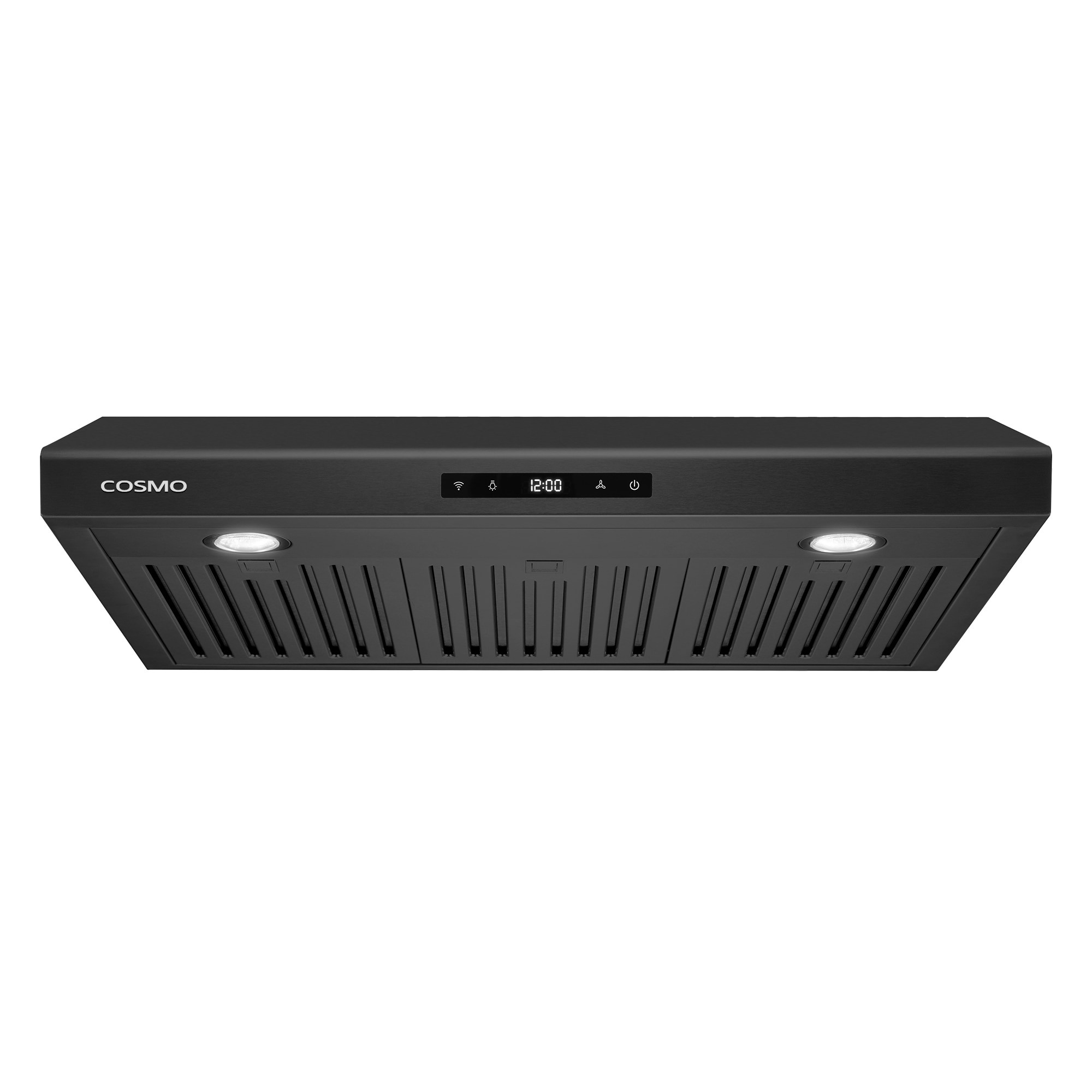 Cosmo COS-KS6U30-BK 30 inch Ducted 500-CFM Black Under Cabinet Range Hood