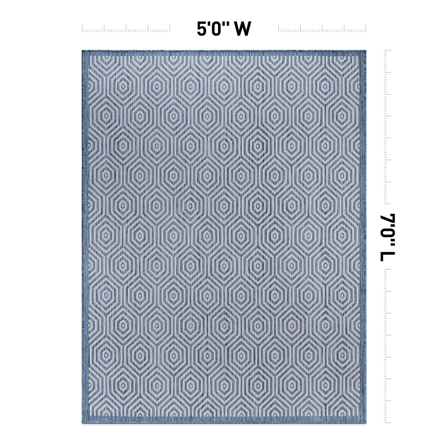 World Rug Gallery 120BLUE5X7 rugs - View #3