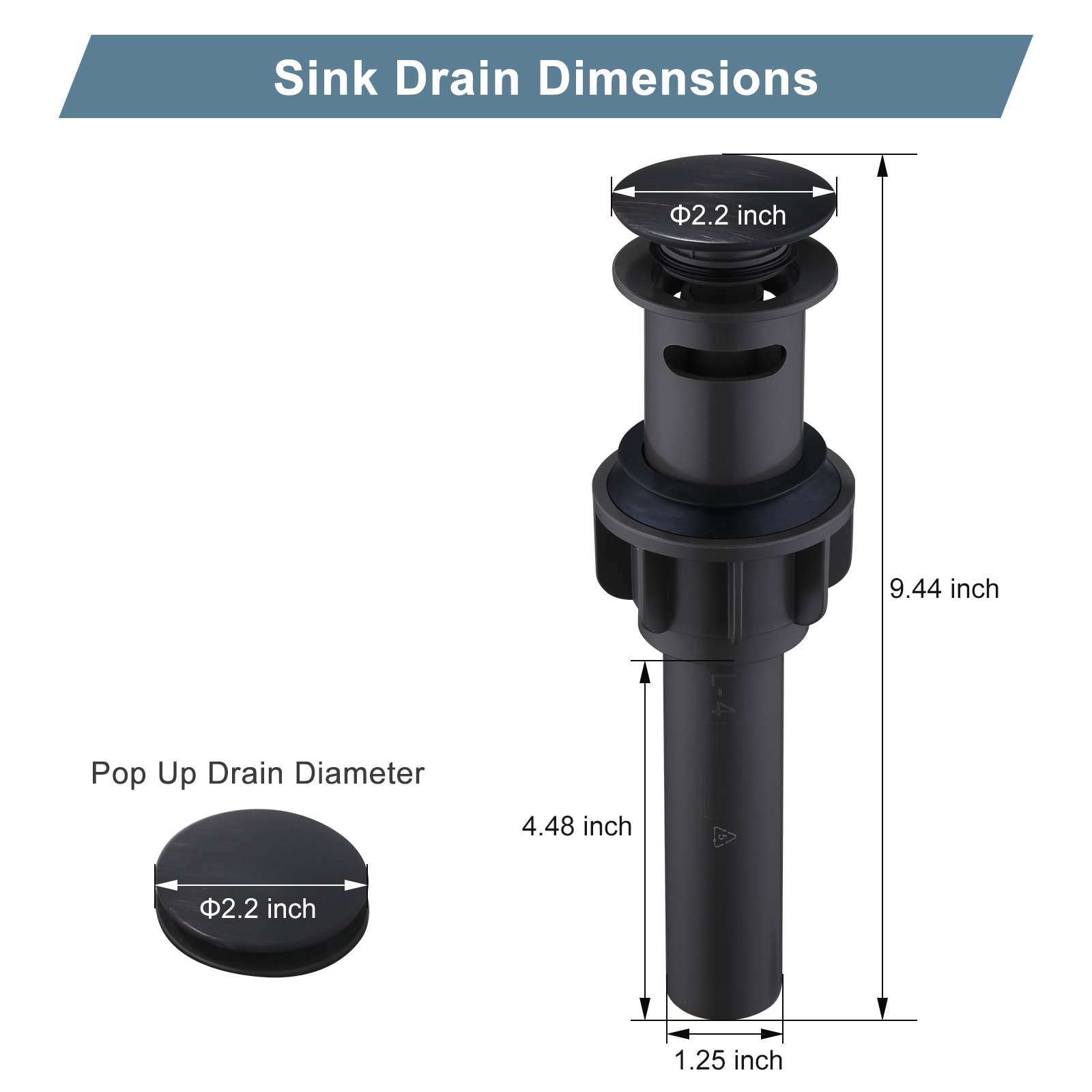 WOWOW X3003RB-LW Popup-Drains-Accessories - View #3