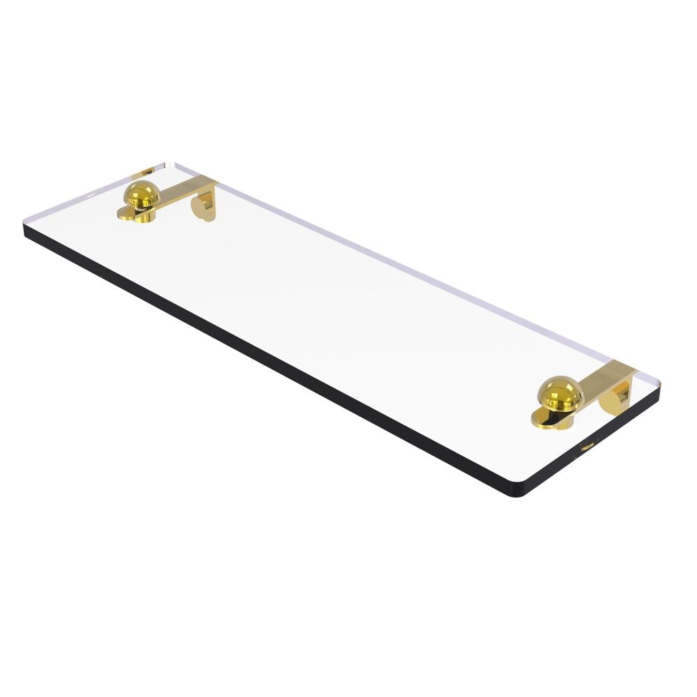 Allied Brass RC-1/16-PB Polished Brass Wall mount Bathroom Shelf ( 16-in x 2-in x 5-in )