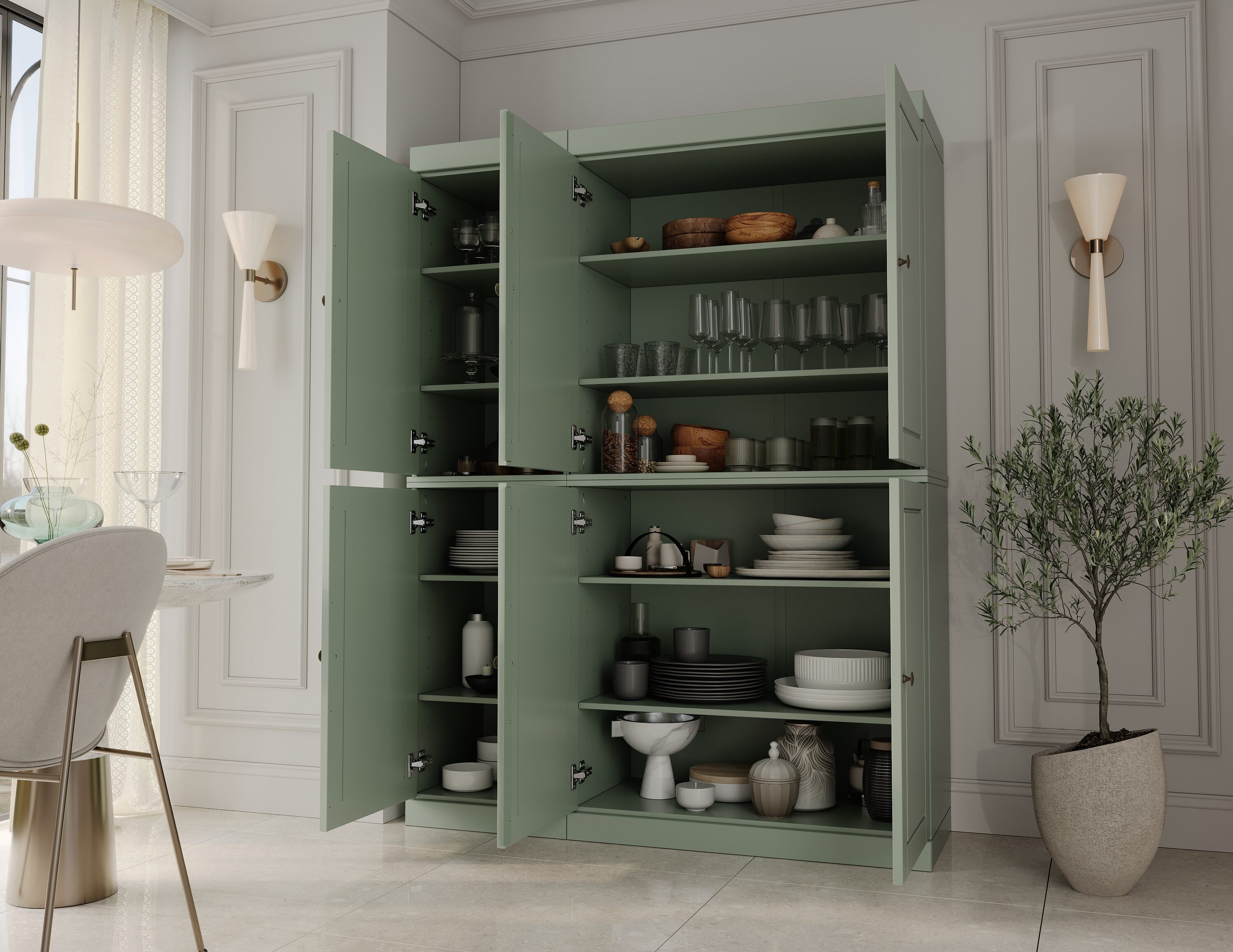 Palace Imports 953-13 Dining-Kitchen-Storarge - View #2