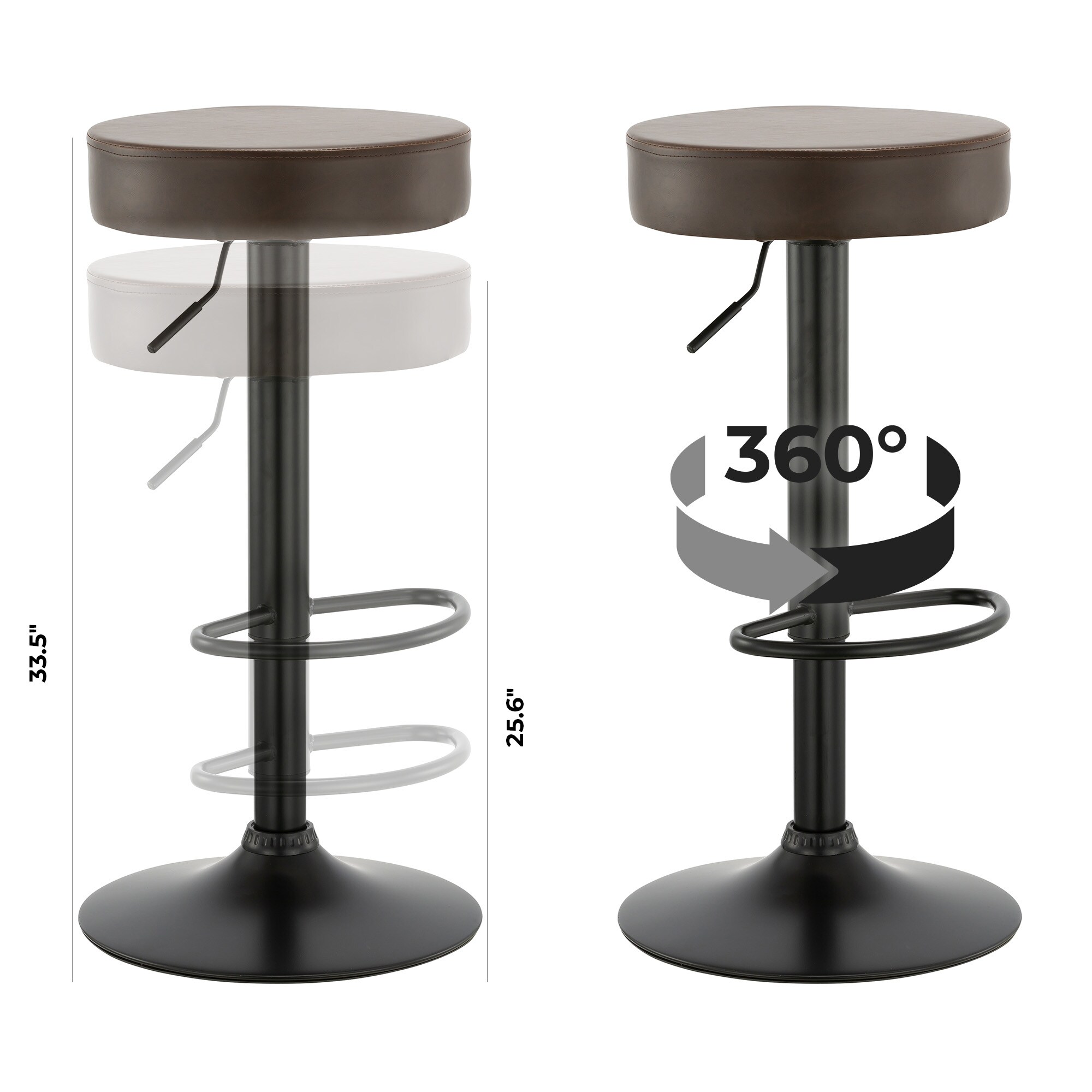  BN-1102P-BROWN stools - View #4
