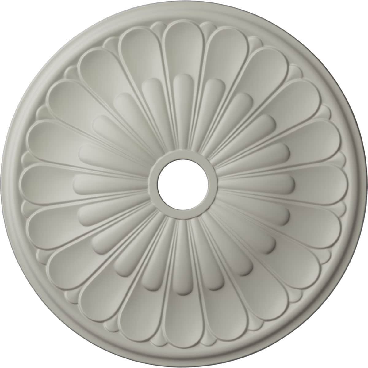 Ekena Millwork CM26ELPCF Elsinore 26.75-in W x 26.75-in L Painted Pot Of Cream Polyurethane Whole Ceiling Medallion