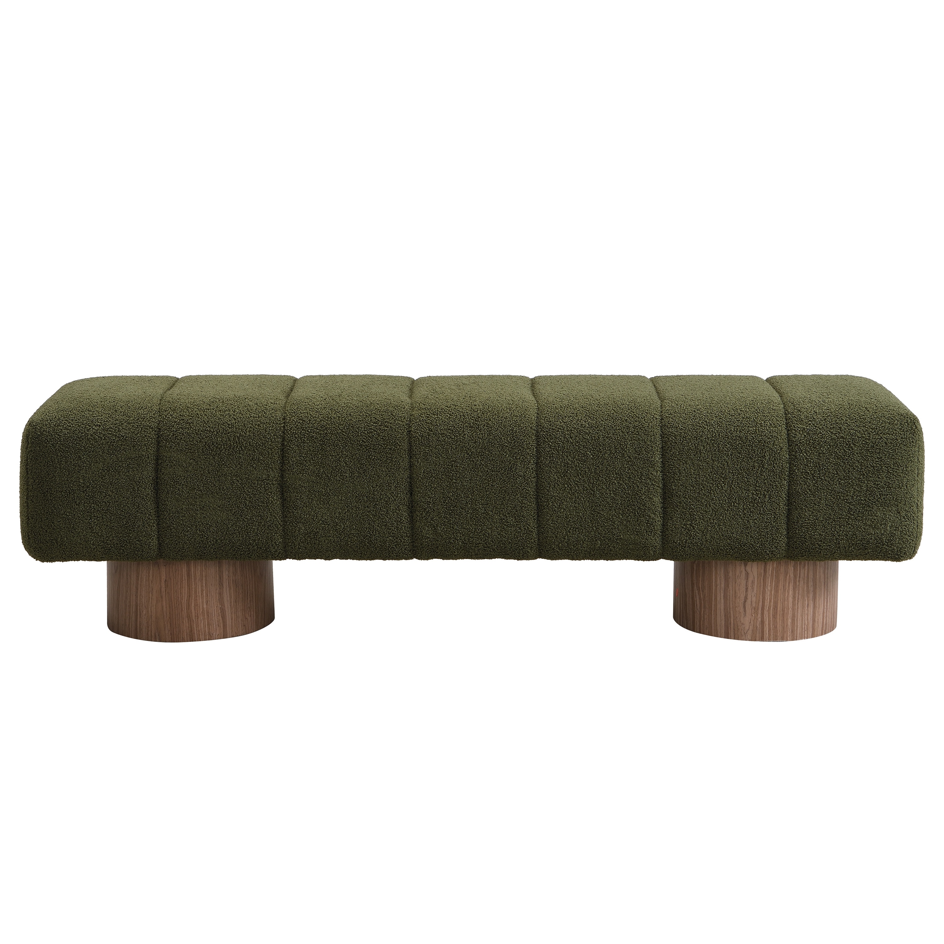SINOFURN - Modern Green Accent Bench 64-in x 16.8-in x 18-in