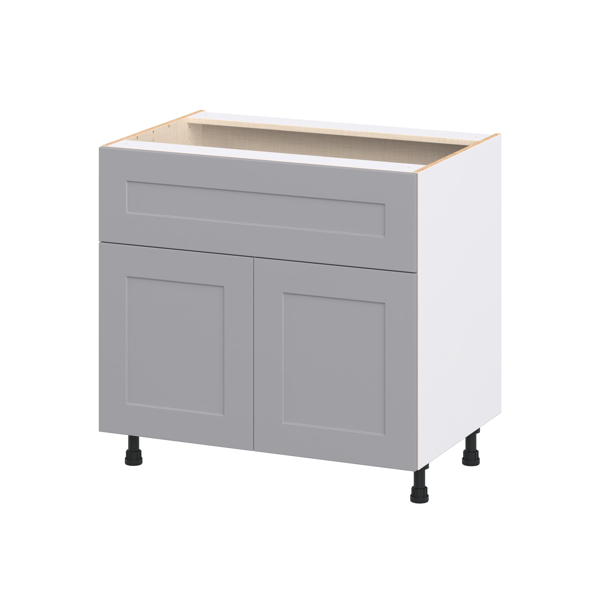 Hugo&Borg DSB36A-BM Beaumont 36-in W x 34.5-in H x 24.5-in D Slate Gray Base Fully assembled Cabinet Flat Panel Shaker