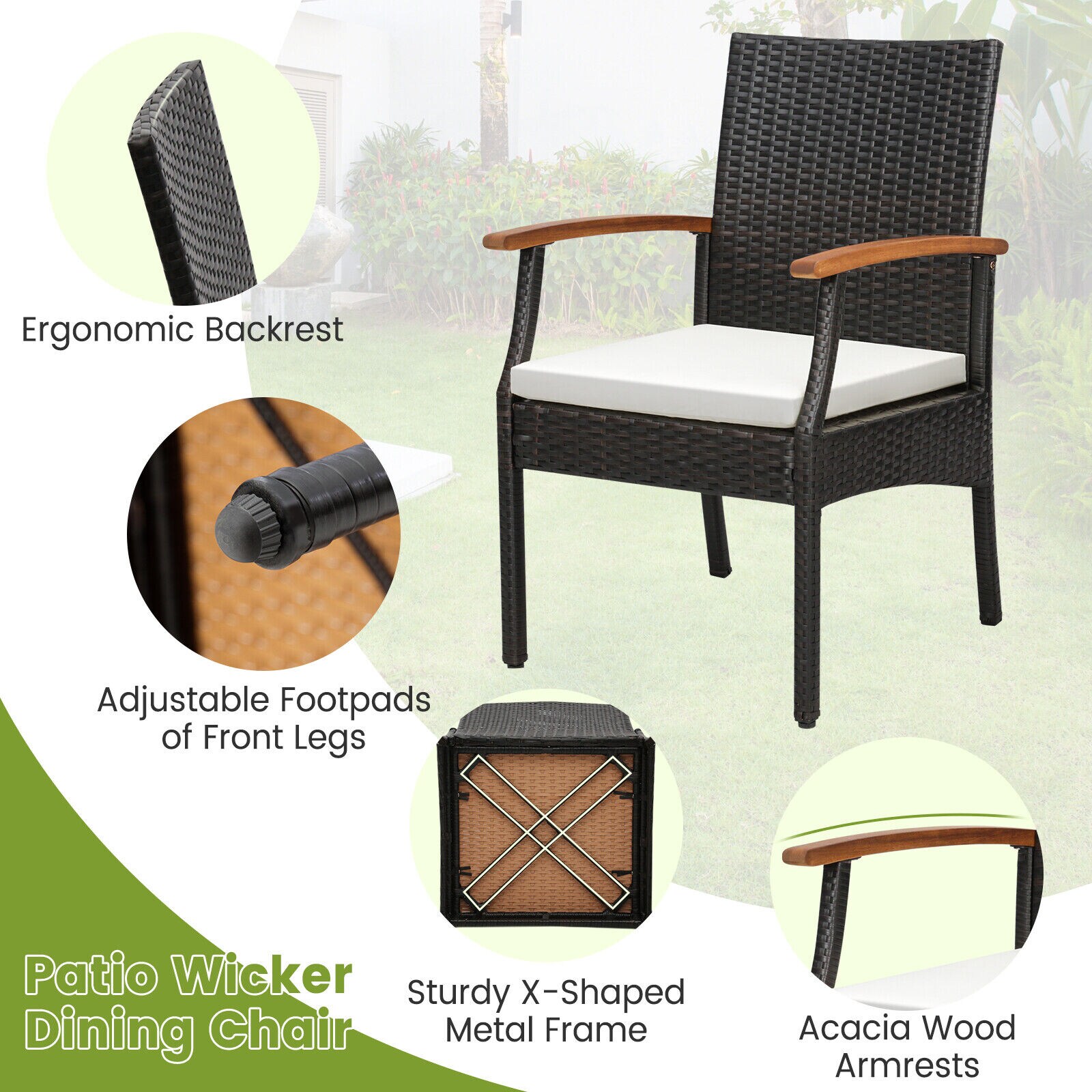 Forclover HBV-HW577 Patio-Chairs - View #4