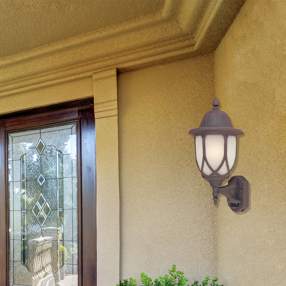 Autumn Gold Cast Aluminum 18" Outdoor Wall Lantern Sconce