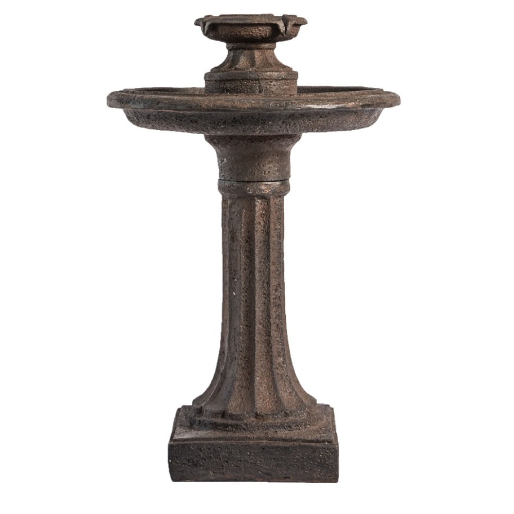 XBrand LW3340 28-in H Resin Tiered Outdoor Fountain Pump Included