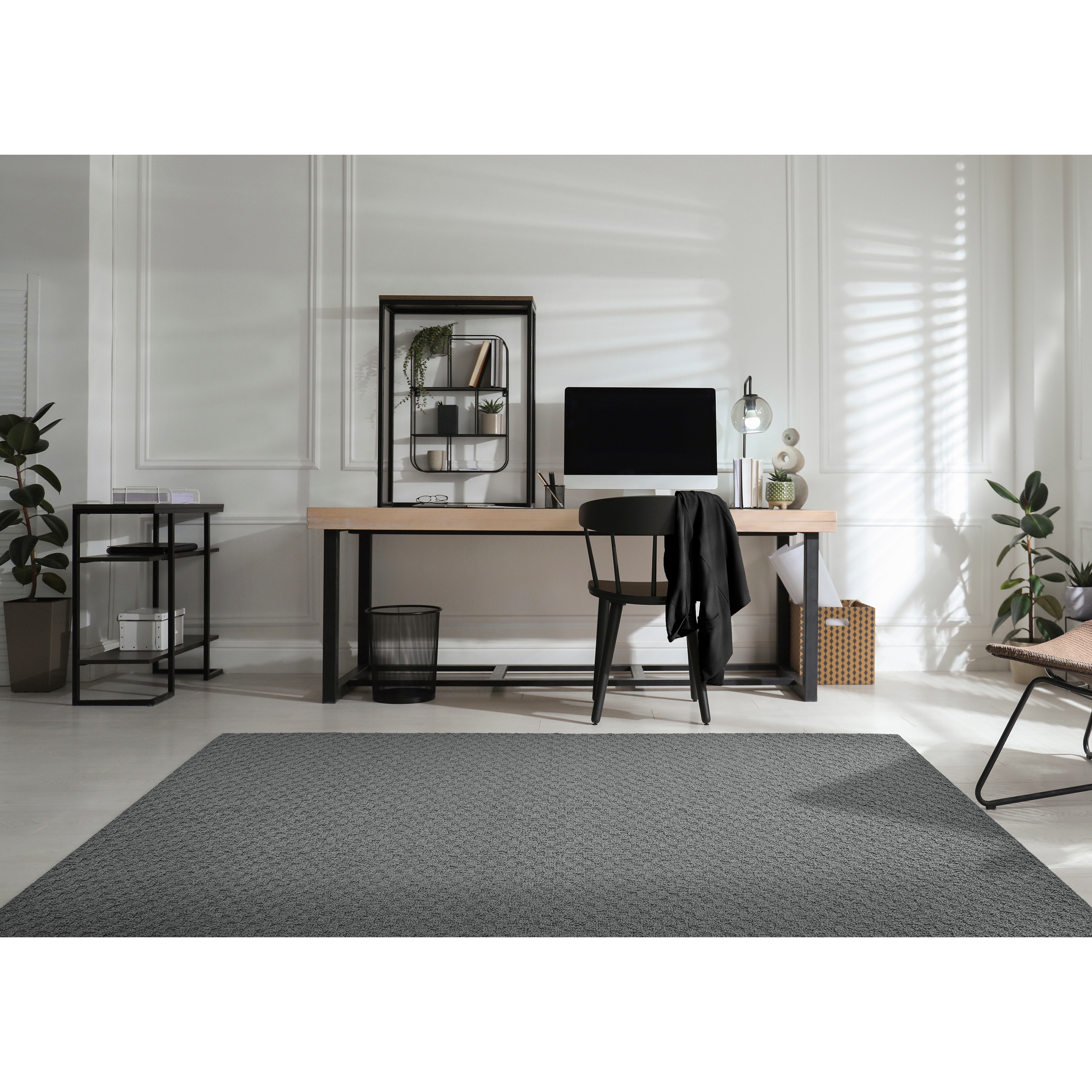 Garland Rug Town Square 12 X 15 (ft) Cinder Gray Indoor Solid ...