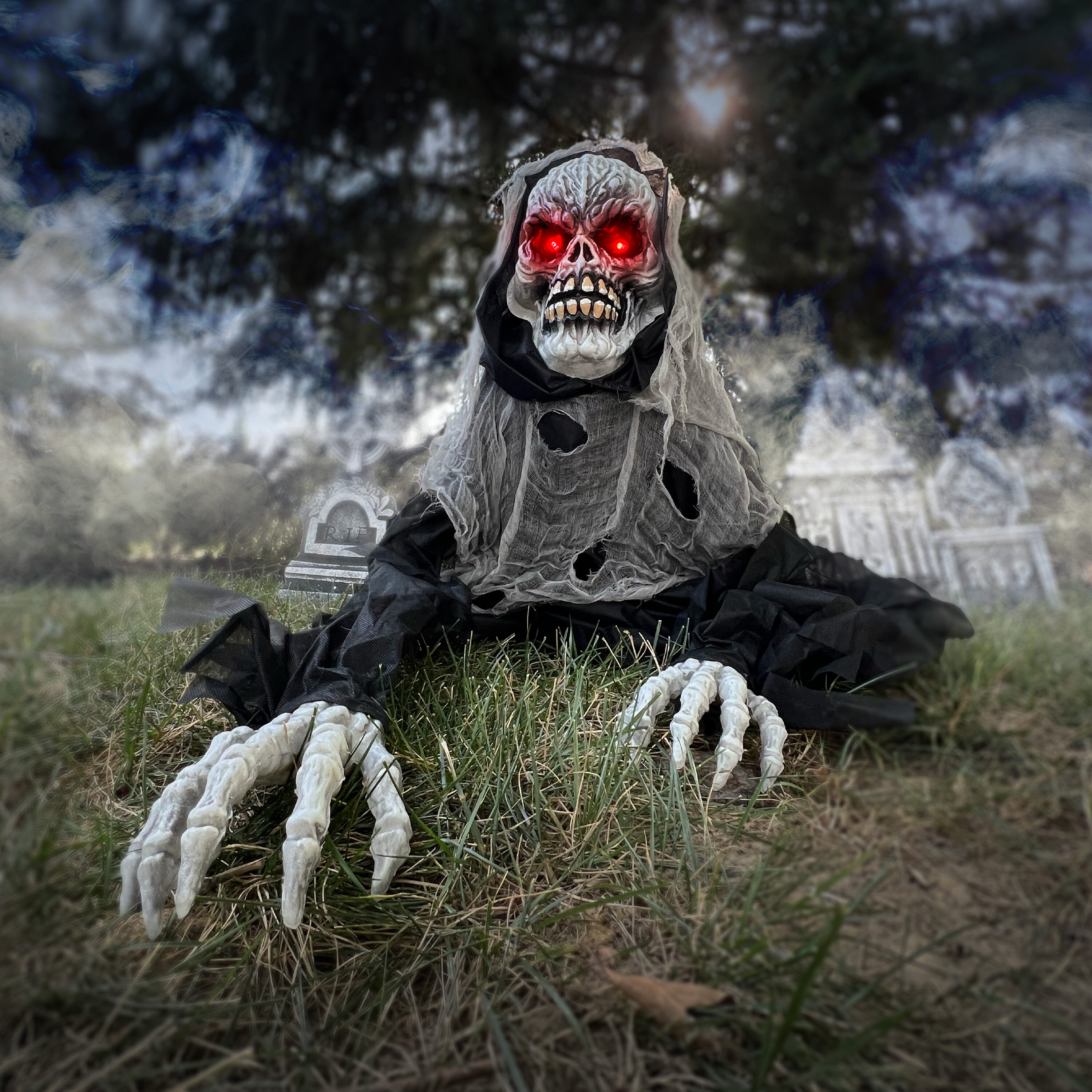 Haunted Hill Farm HHFJSKEL-3LSA Halloween-Animatronics - View #3