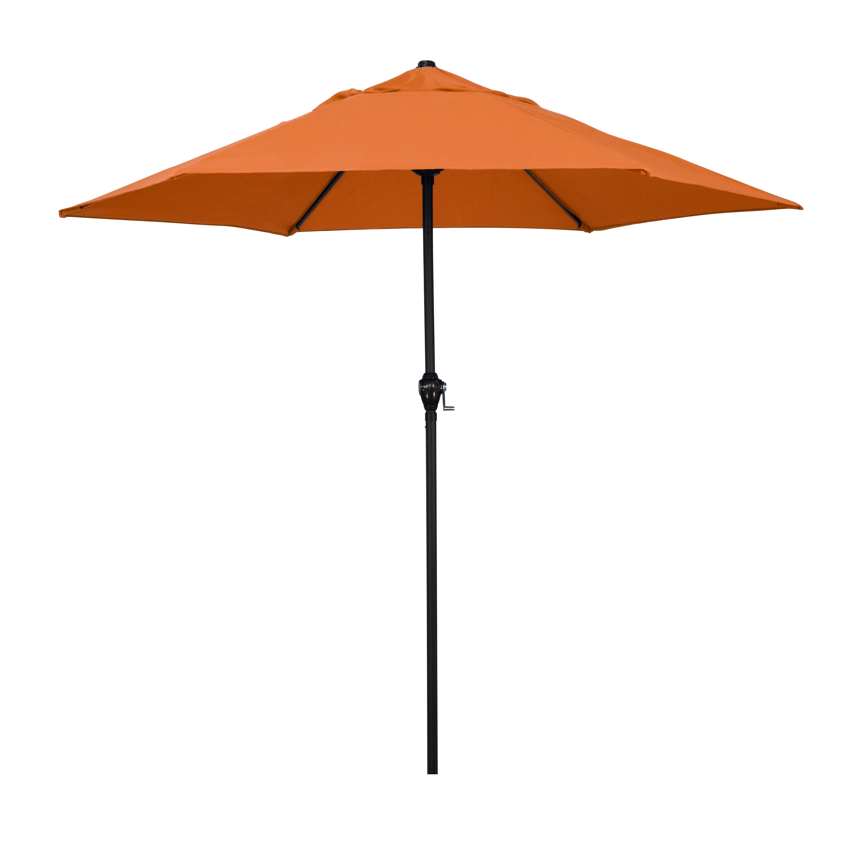 Astella ECO906D709-P17 9-ft Steel Orange Push-button Tilt Market Patio Umbrella
