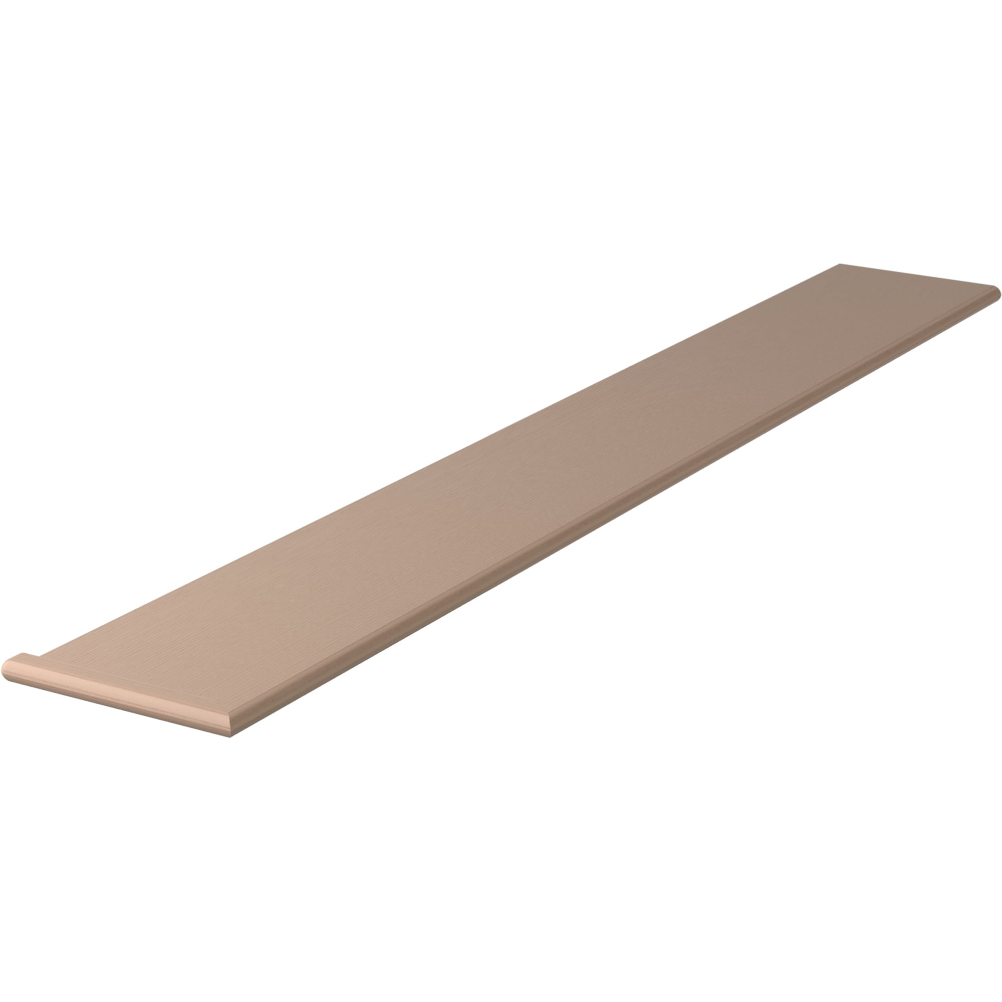 L.J. Smith Stair Systems 807010X721RV-M 72-in x 10.5-in x 1-in Brown Maple Reversible return Bullnose Stair Tread