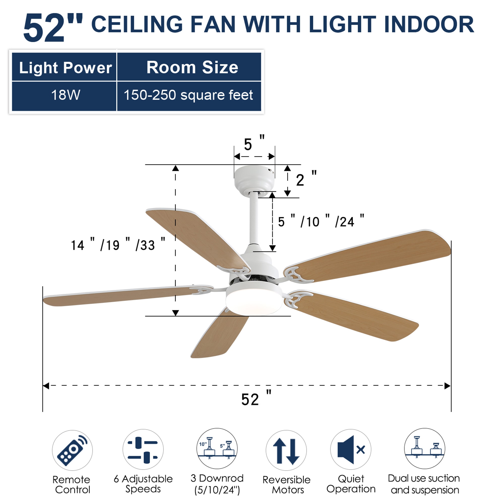BABOOM BOM-82P1462-OR Ceiling-Fans - View #3