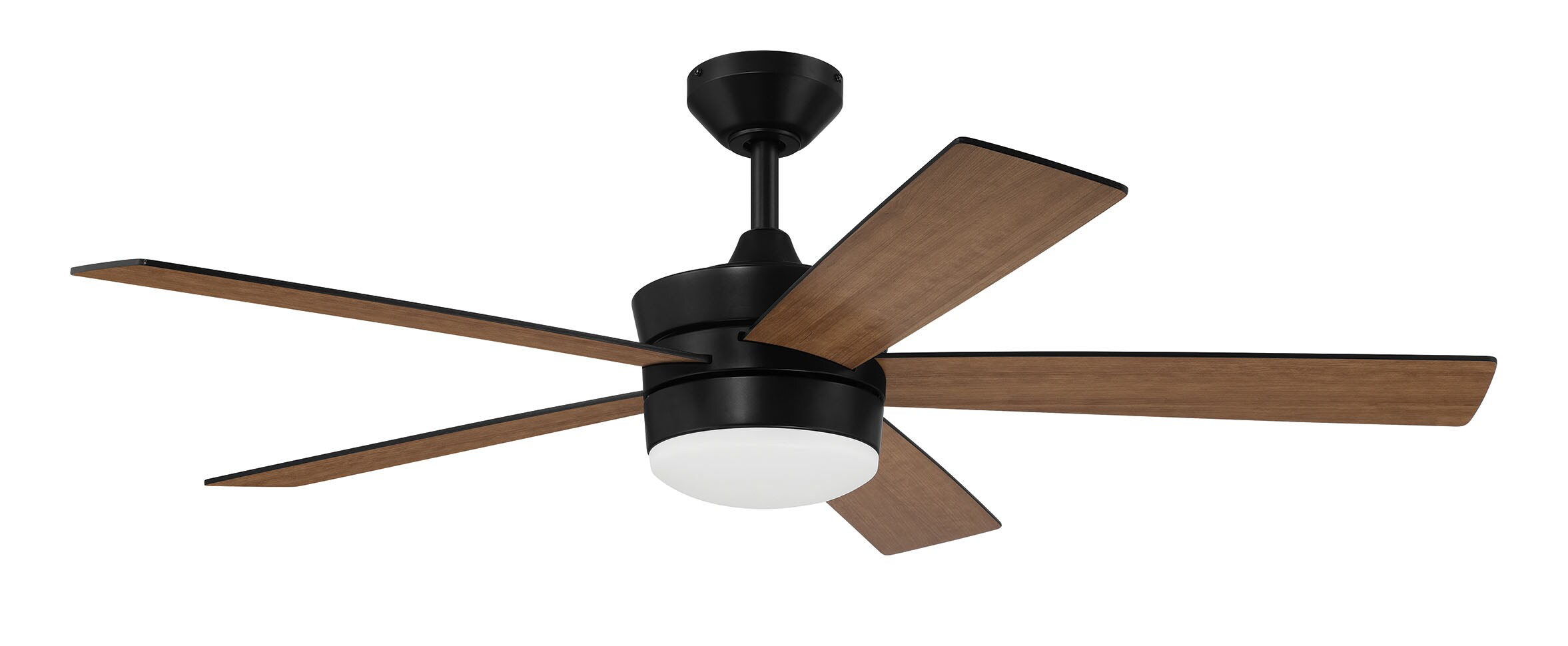 Harbor Breeze Monarch 52-in Brushed nickel LED Indoor/Outdoor Ceiling Fan with Remote (5-Blade)