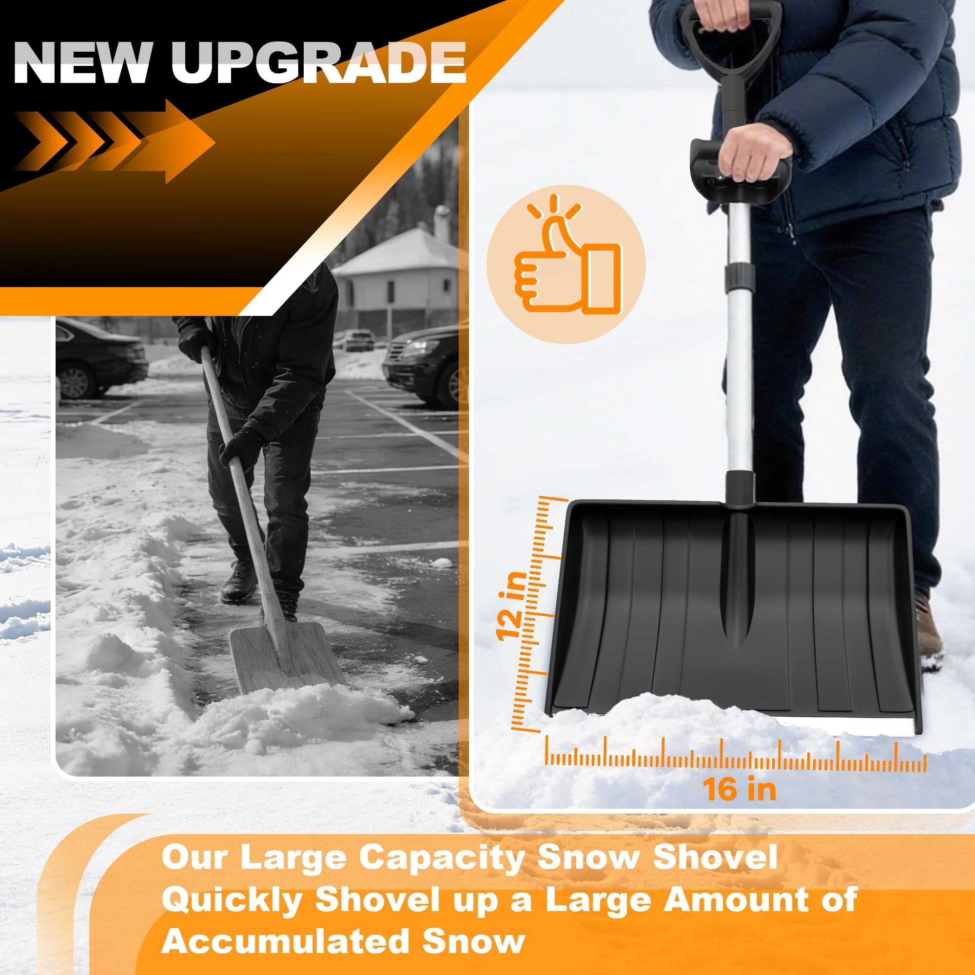 Adrinfly LAD0601D084 Snow-Shovels - View #5