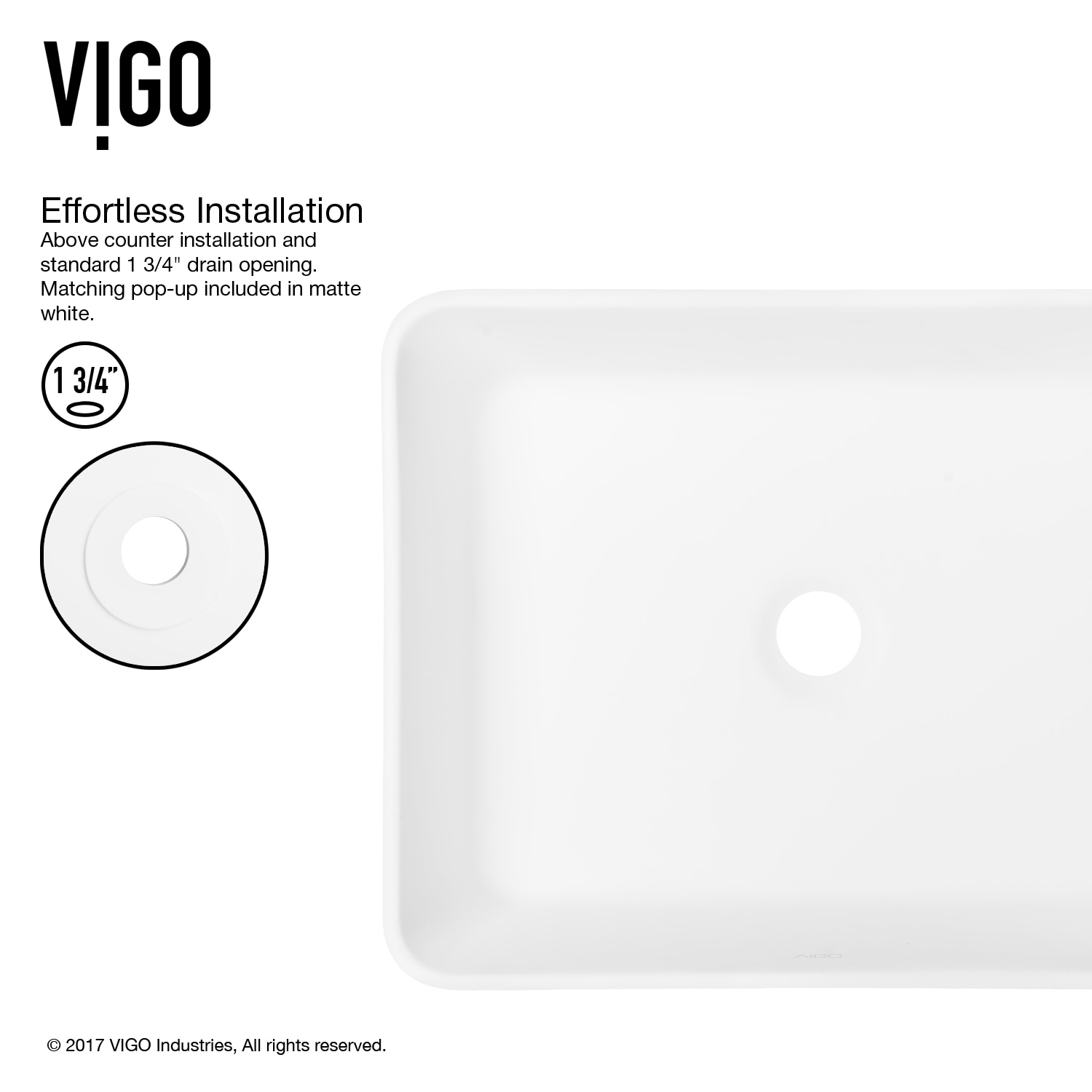 VIGO VGT1085MW Bath-Sink - View #5