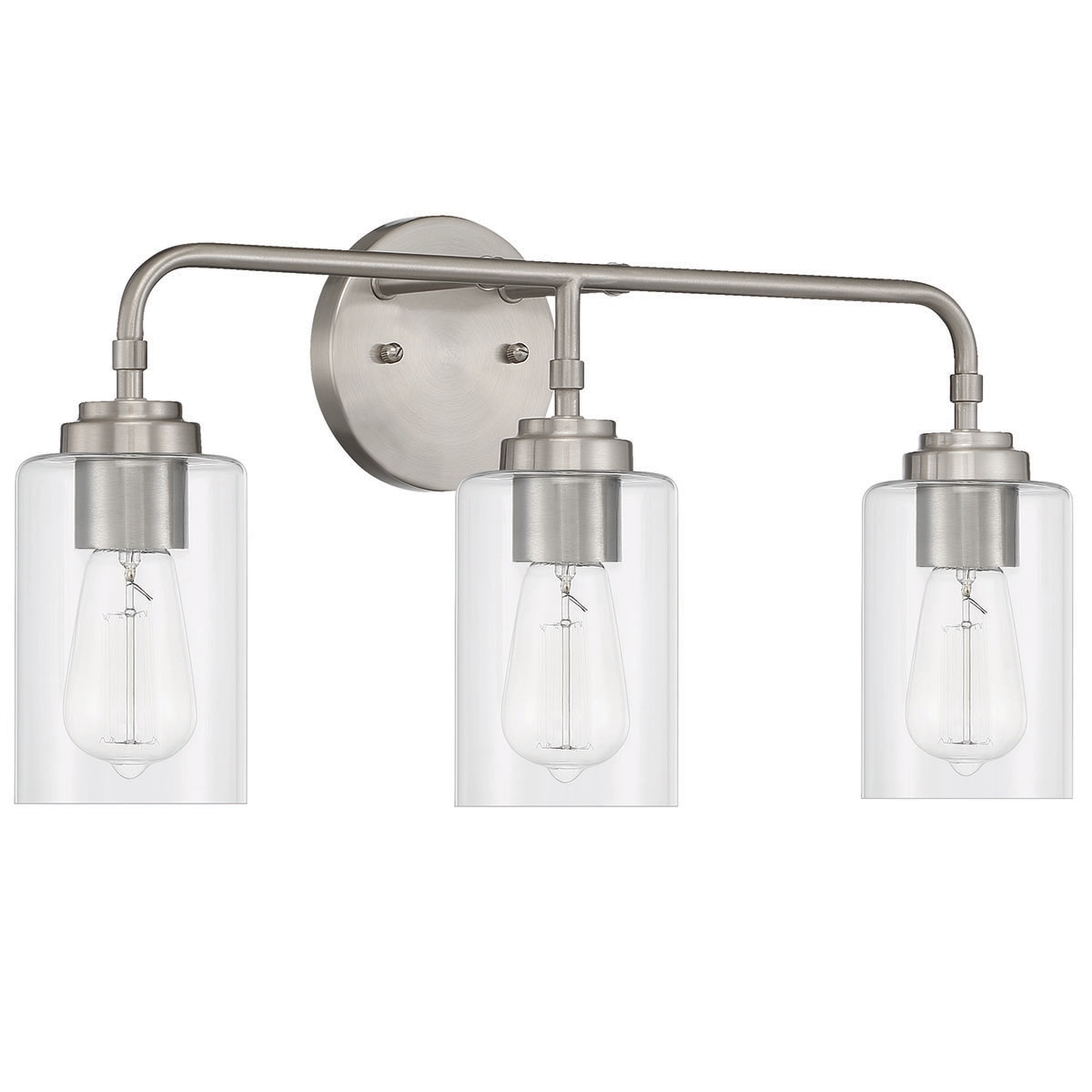 Craftmade 56003-BNK Stowe 22-in 3 -Light Brushed Nickel Transitional Vanity light