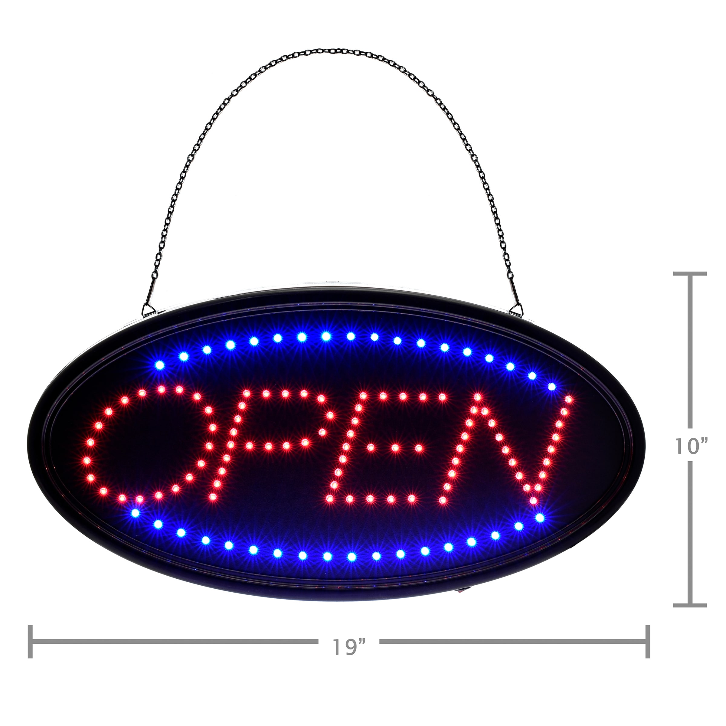 Alpine Industries Alpine Industries 19 in. x 10 in. LED Open Sign at ...