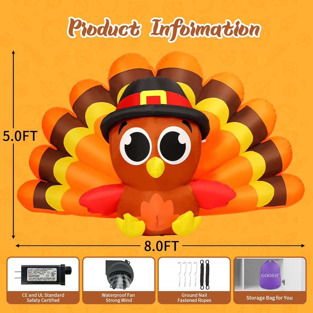 GOOSH DJ-WS-69203 Outdoor-Thanksgiving-Decor - View #6