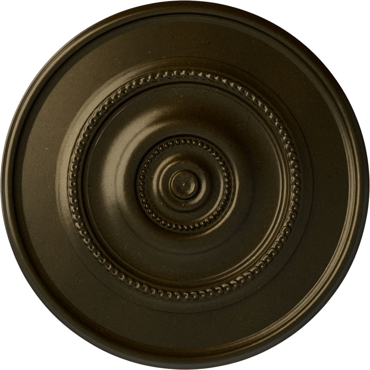 Ekena Millwork CM30DYGGS Dylar 30-in W x 30-in L Painted Green Gold Polyurethane Whole Ceiling Medallion