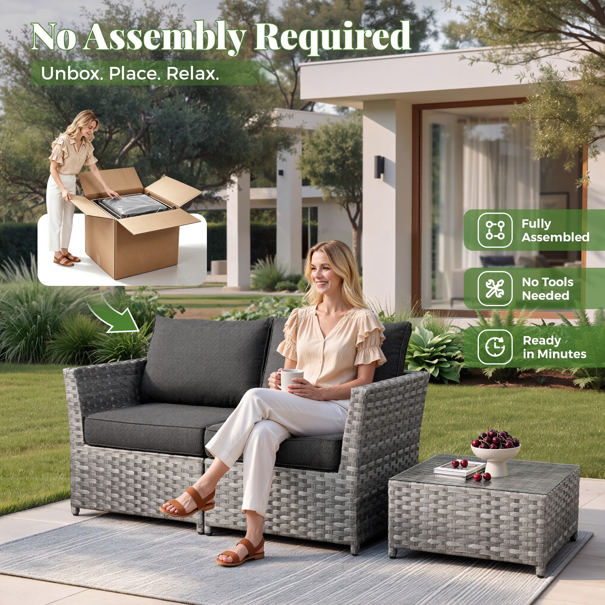Pouuin STBS108 Patio-Sofas-Daybeds - View #4