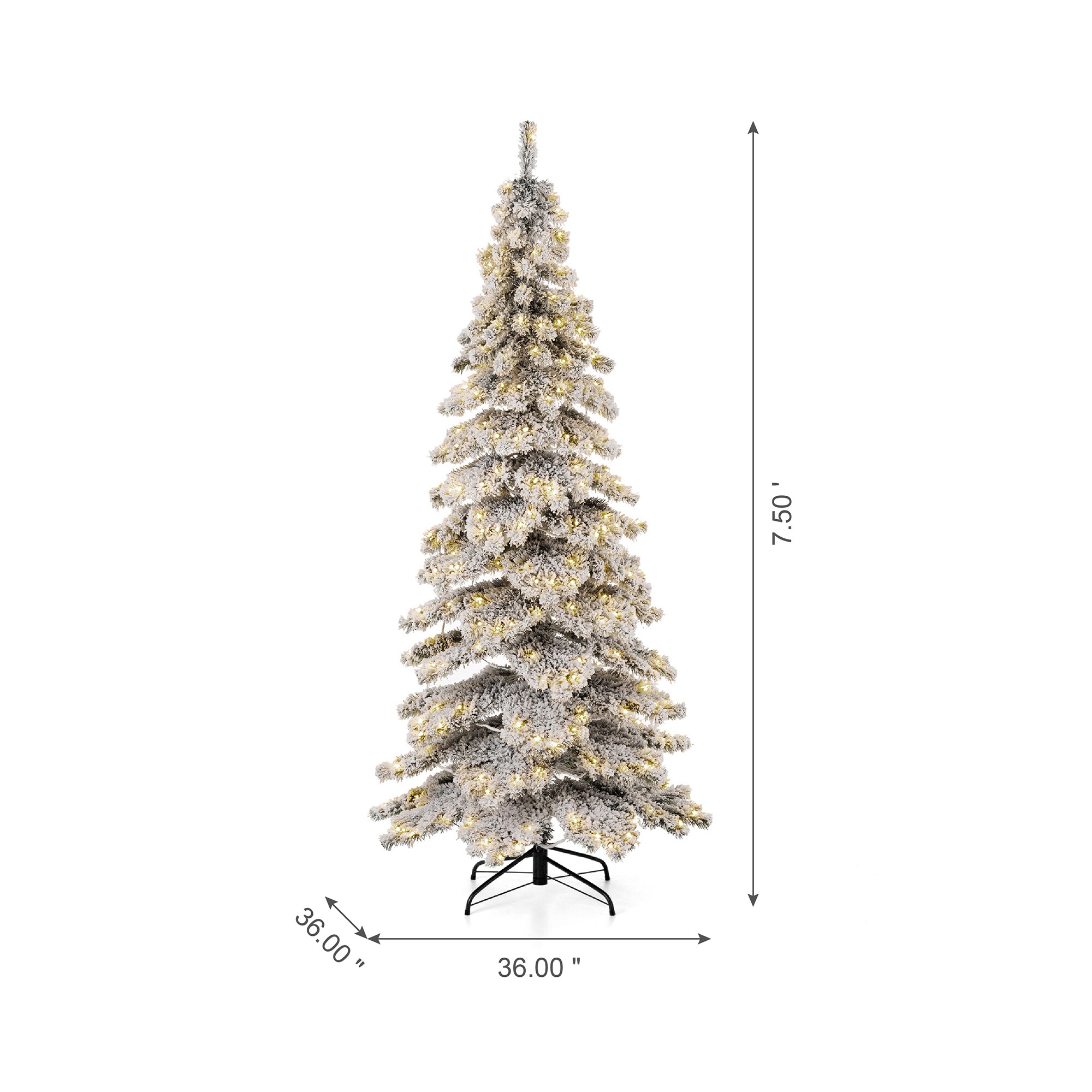 Glitzhome 2004900020 Artificial-Christmas-Trees - View #9