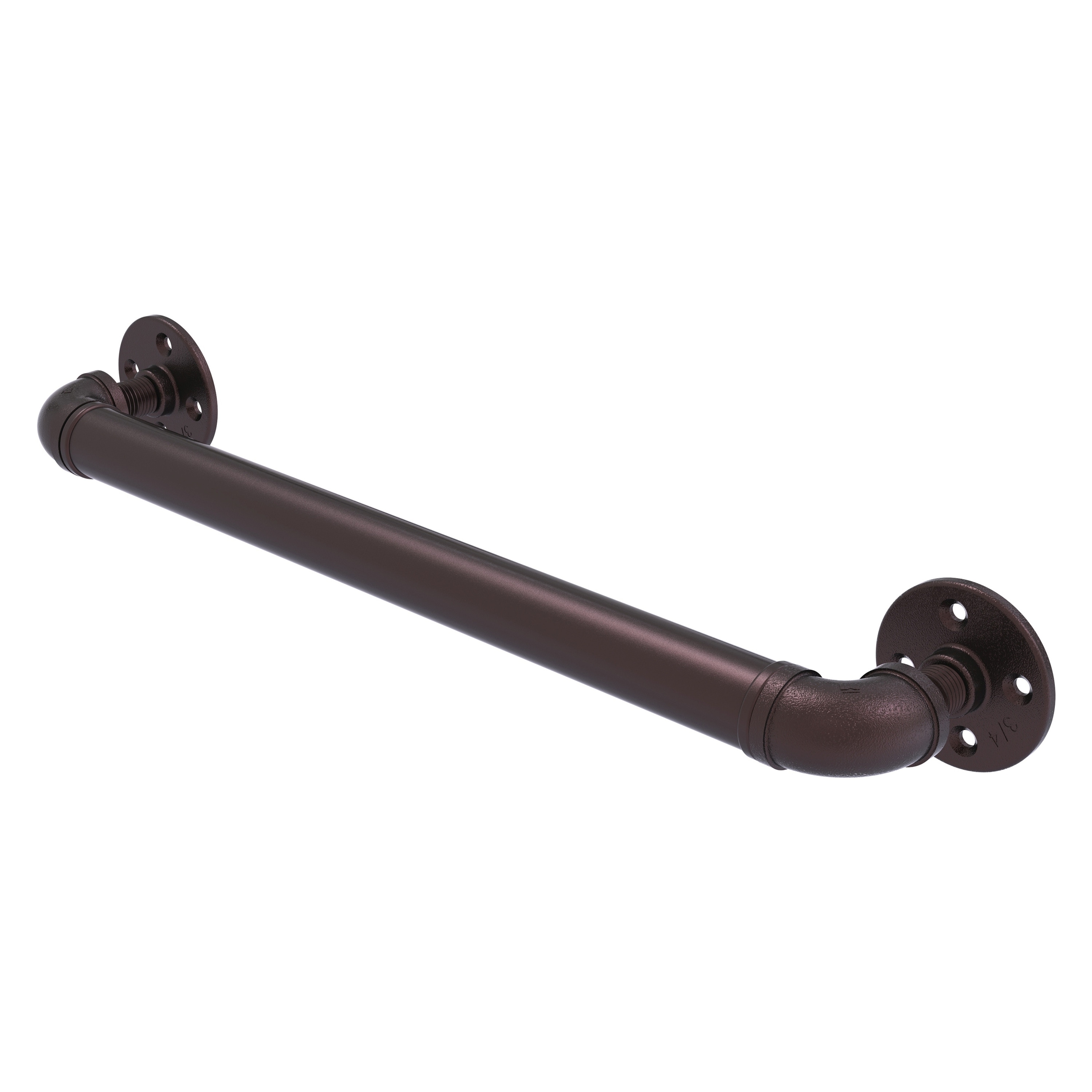 Allied Brass P-700-16-GB-ABZ Pipeline 16-in Antique Bronze Wall mount ADA Compliant Grab Bar ( 350-lb Weight Capacity )