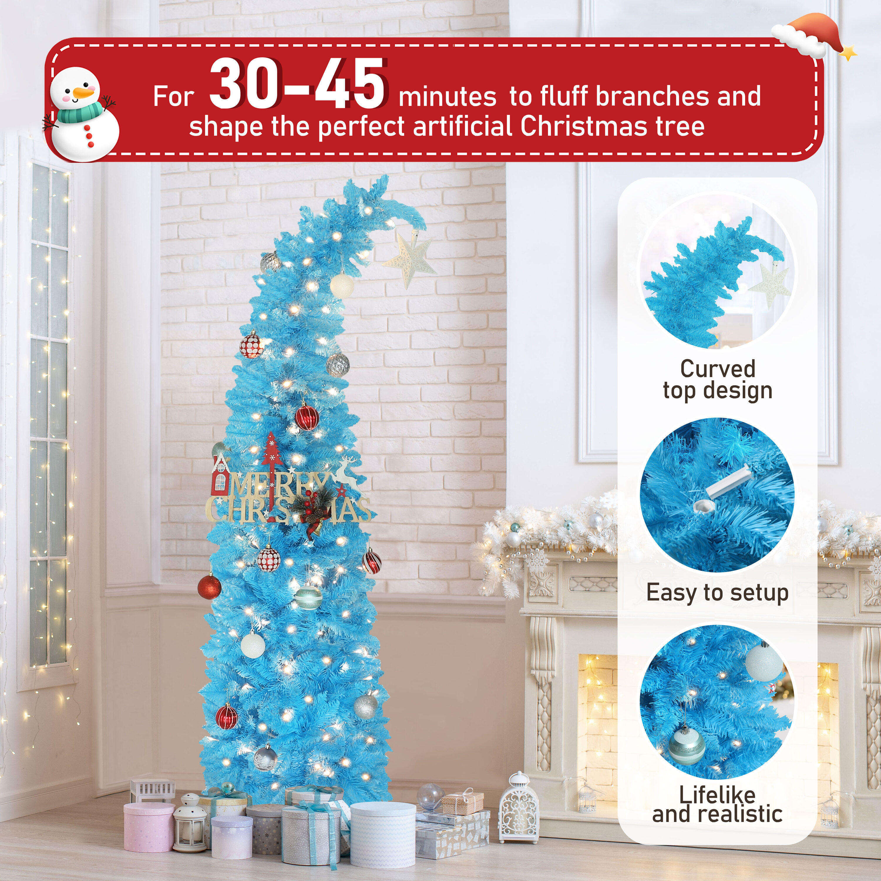 VEIKOUS HP-1001-D1 Artificial-Christmas-Trees - View #7