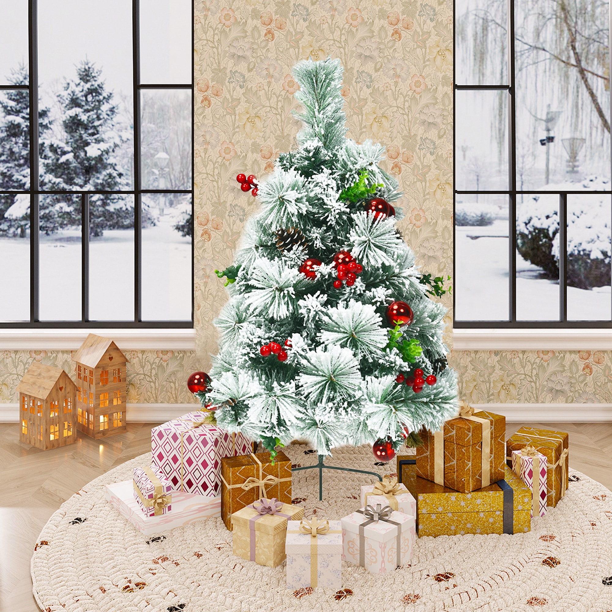 WELLFOR HYJ22871 Artificial-Christmas-Trees - View #4