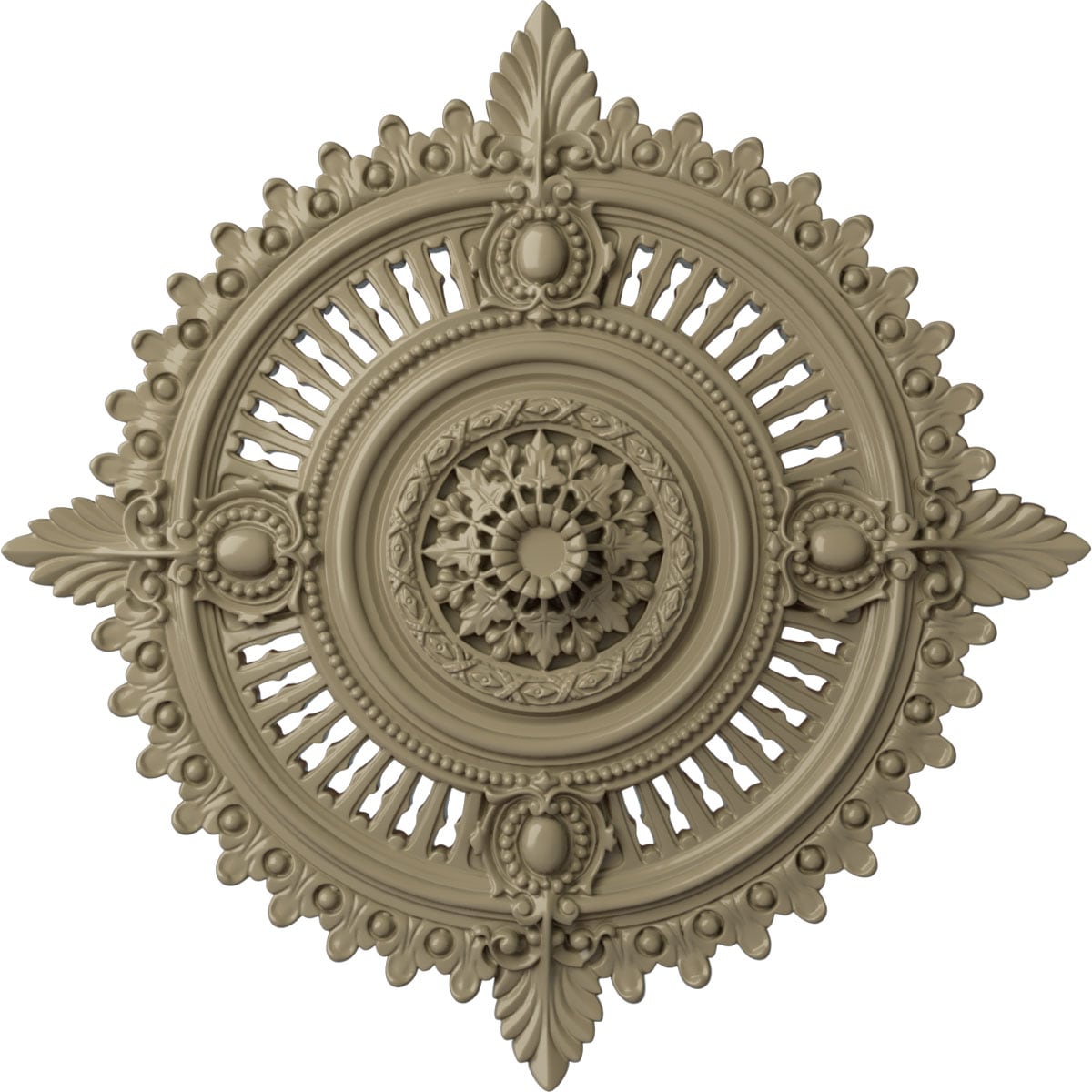 Ekena Millwork CM29HYGDF Haylynn 29.125-in W x 29.125-in L Painted Gobi Desert Polyurethane Whole Ceiling Medallion