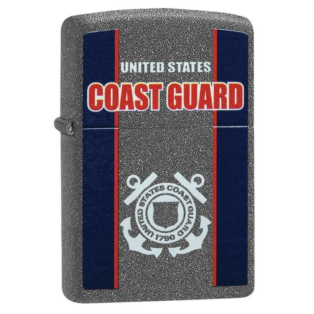 ZIPPO CRDSP202 Zippo 29386 United States Coast Guard Iron Stone Finish Full Size Lighter