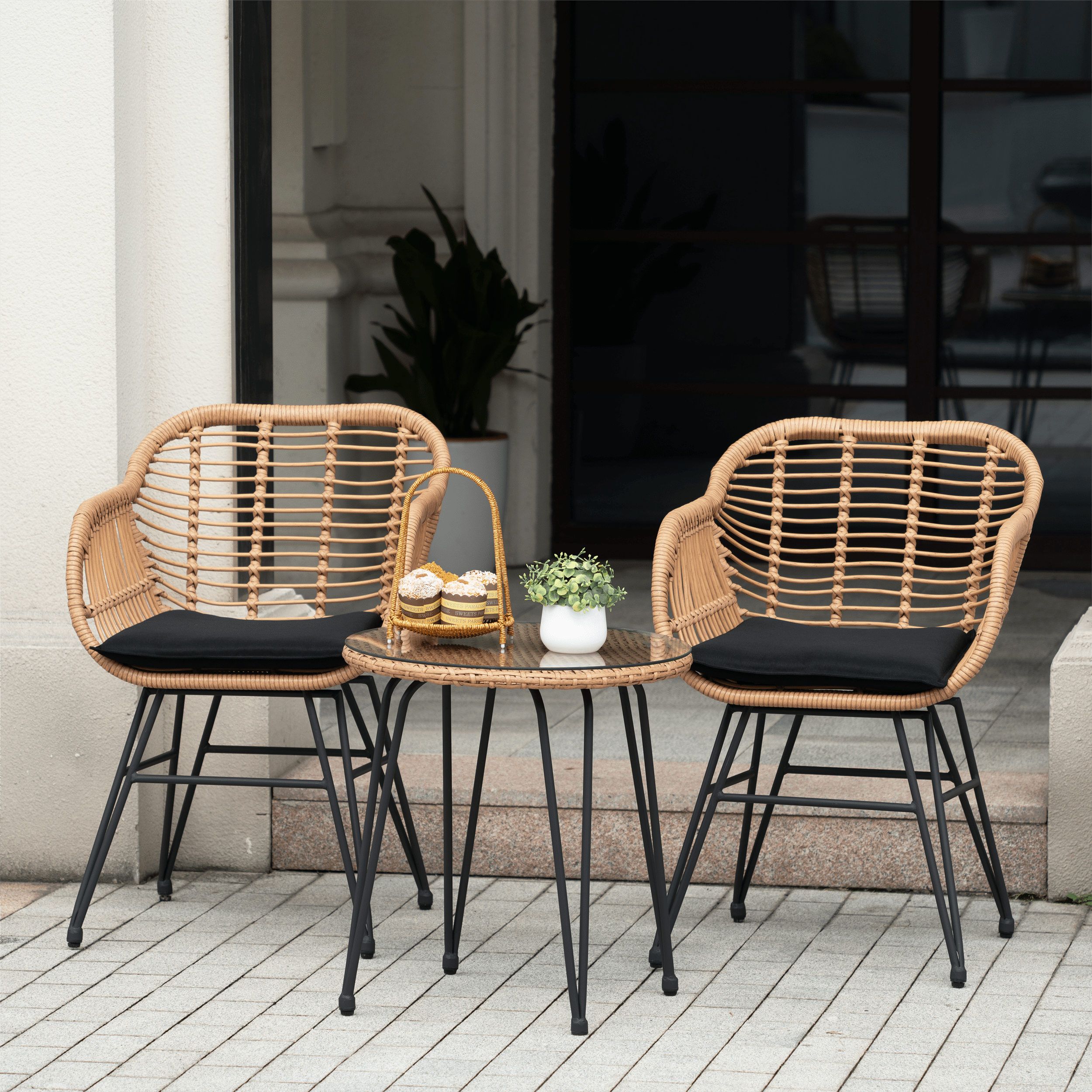 Grearden LS-HZNF013-BK Patio-Conversation-Sets - View #4
