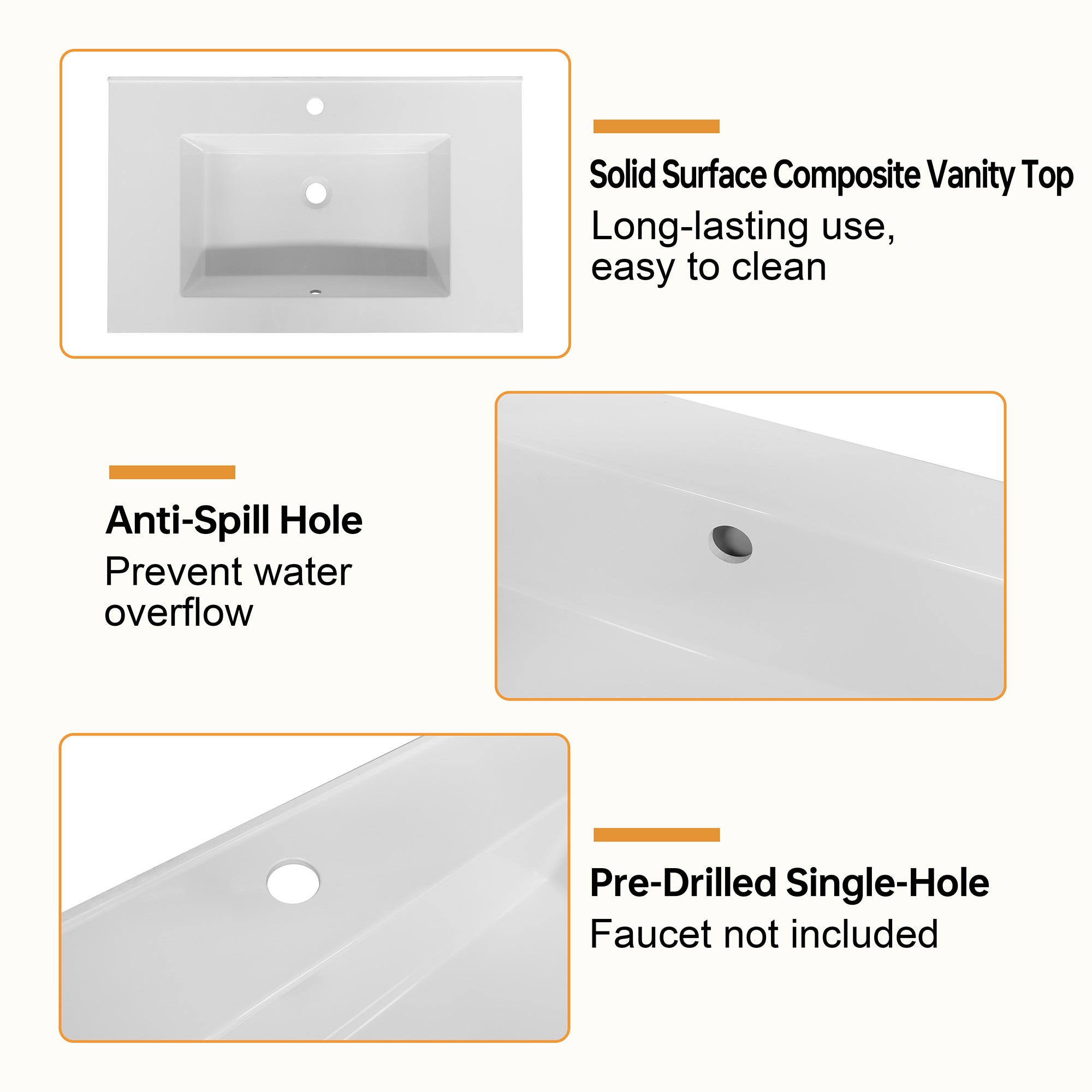 DELUXE LIVING V24032KD-30WT Bath-Vanity-Combo - View #10