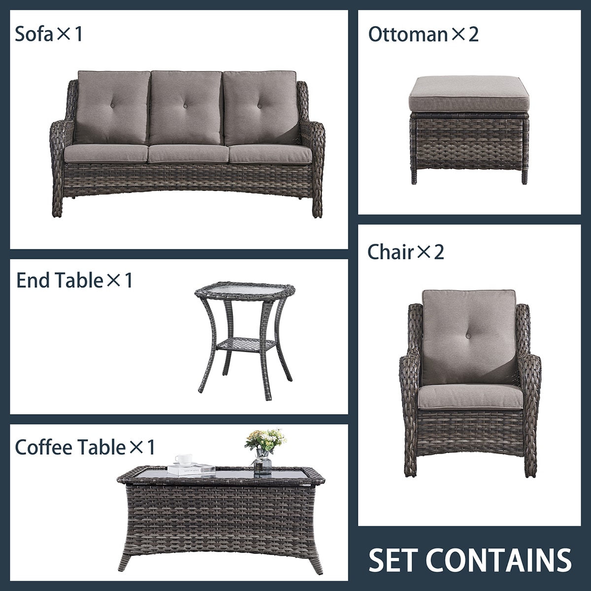 Rilyson FS017015016019026-2 Patio-Conversation-Sets - View #4