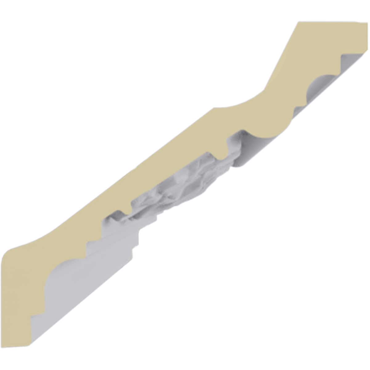 Primed White Polyurethane Crown Moulding 94.5"