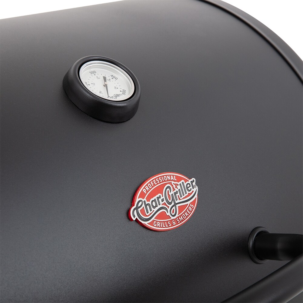 Char-Griller Wrangler 23-in Black Barrel Charcoal Grill In The Charcoal ...