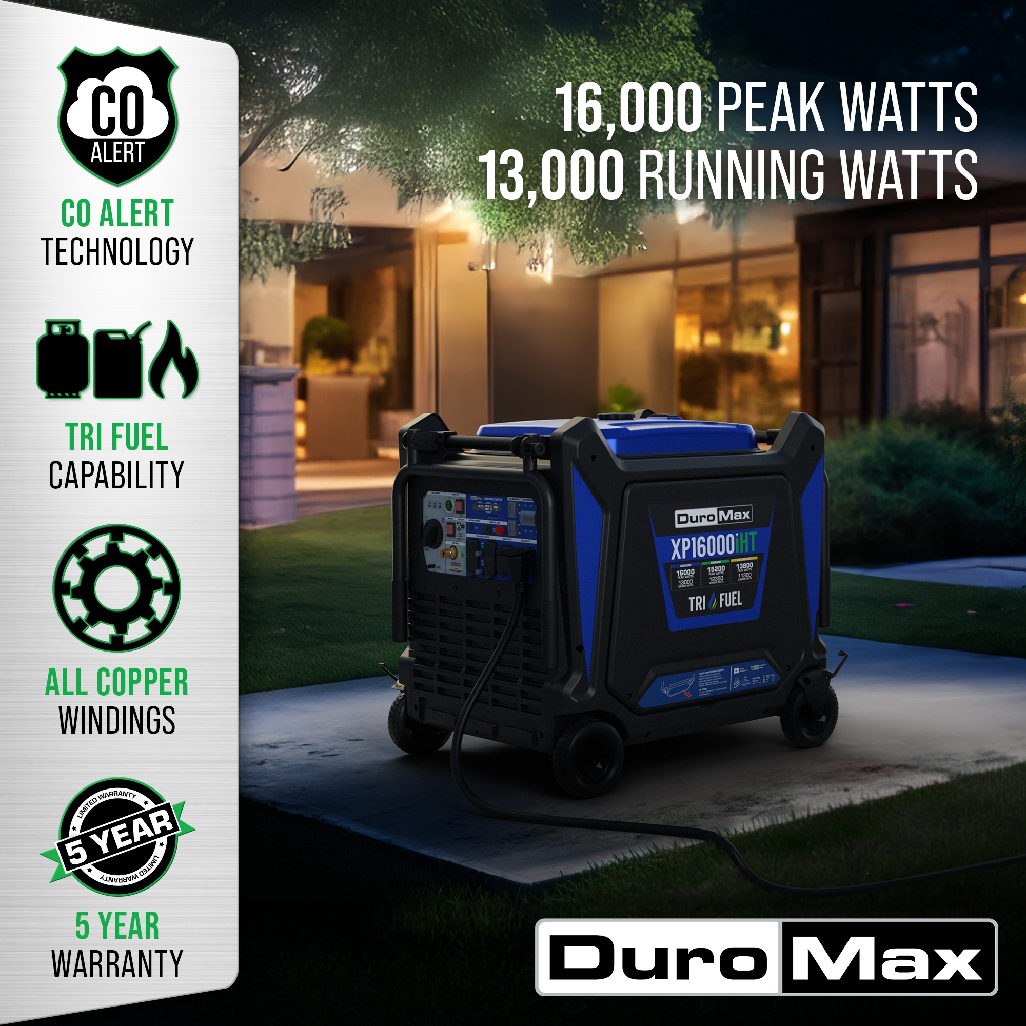 DuroMax XP16000IHT Inverter-Generators - View #2