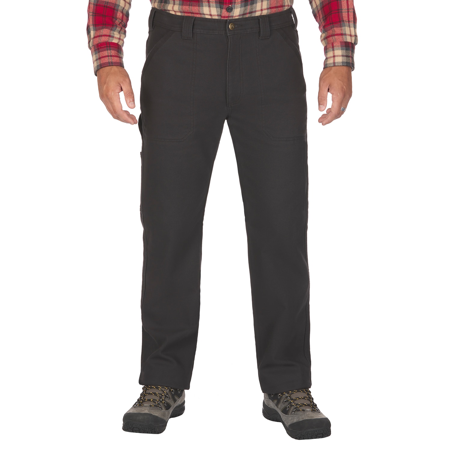 Coleman Men's Gray Canvas Cargo Work Pants (34 X 30) in the Pants  department at