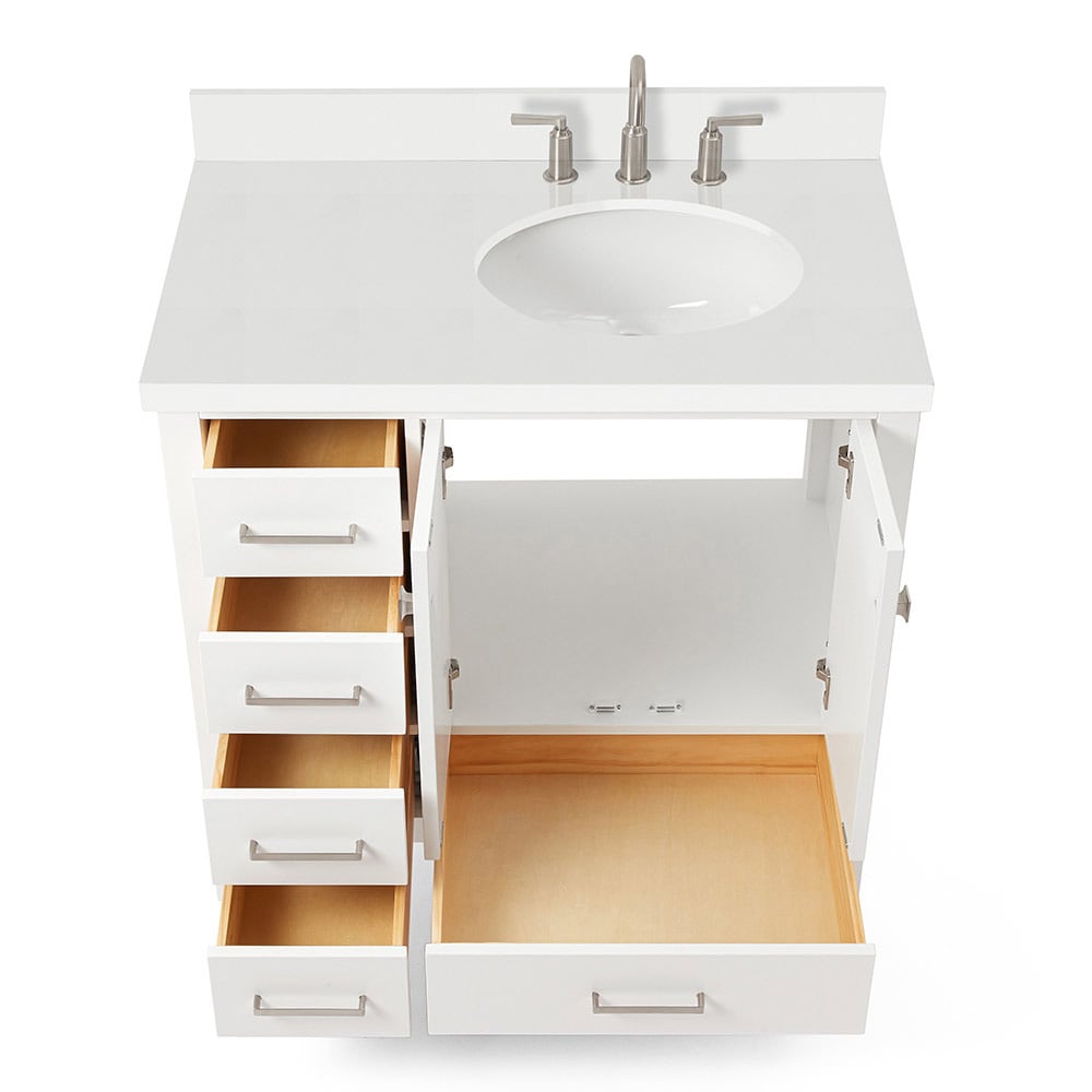 ARIEL A037SRWQOVOWHT Bath-Vanity-Combo - View #6