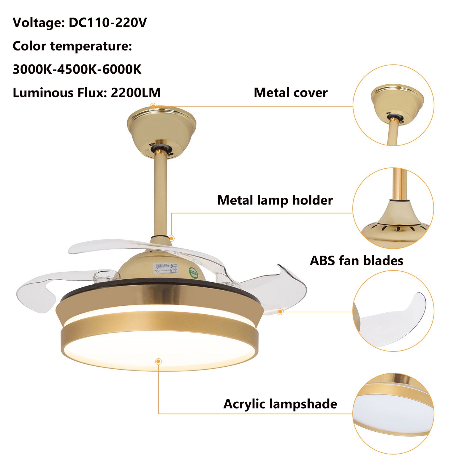 Oukaning JZUCOD8L99HCX Ceiling-Fans - View #6