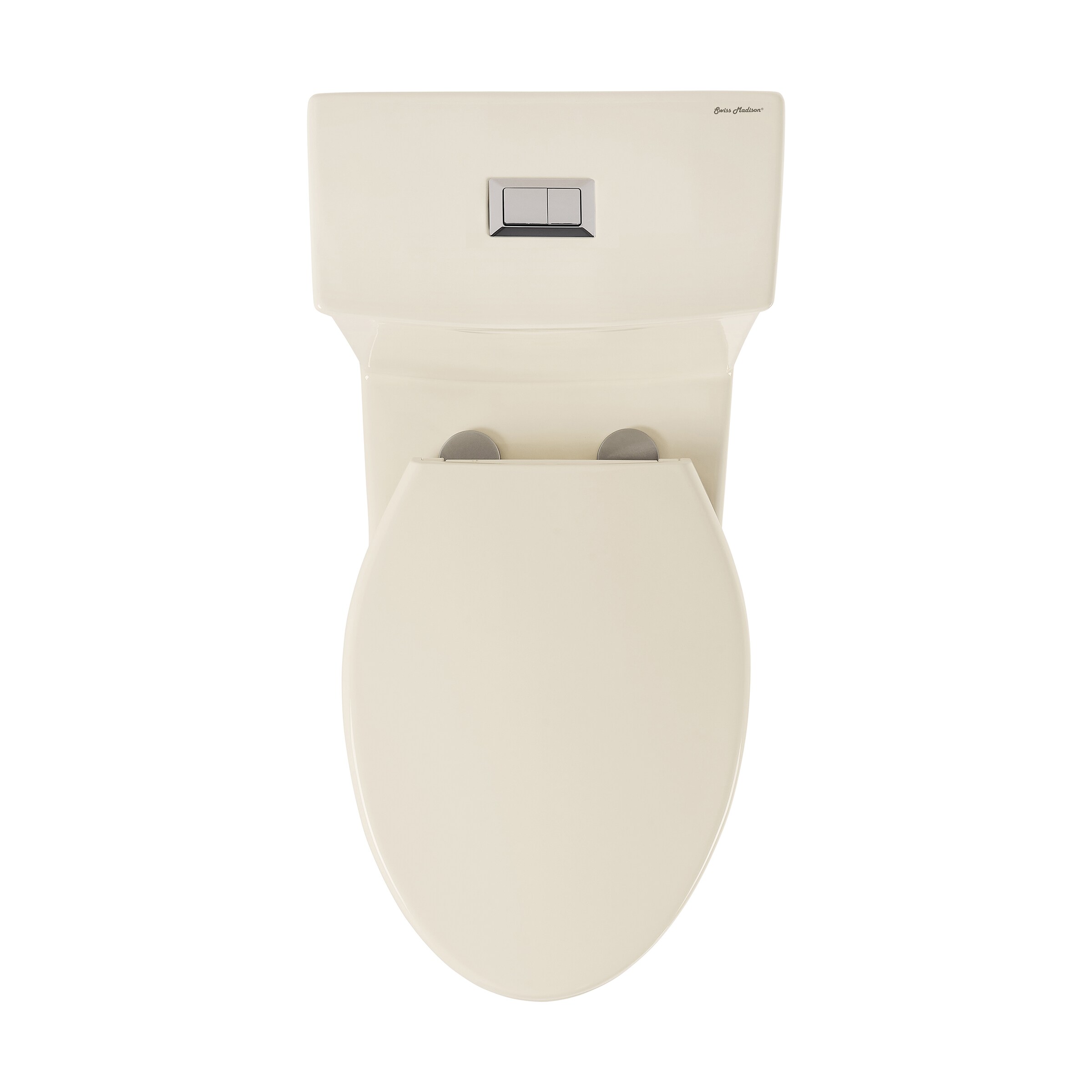 Bisque Elongated Dual Flush One-Piece Toilet