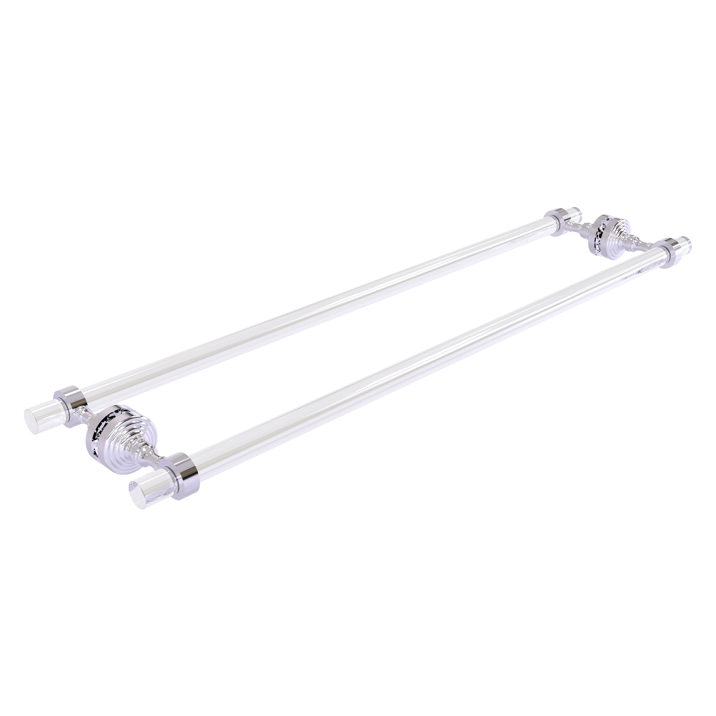 Allied Brass PG-41-BB-30-PC Pacific Grove 30-in double Polished Chrome Wall mount Double Towel Bar