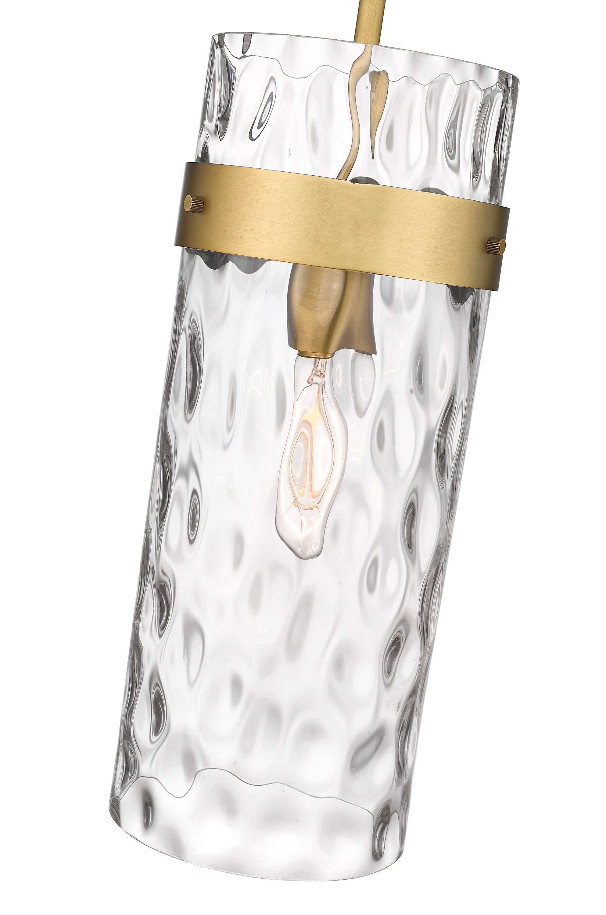 Fontaine Transitional Rubbed Brass Indoor/Outdoor Pendant Light