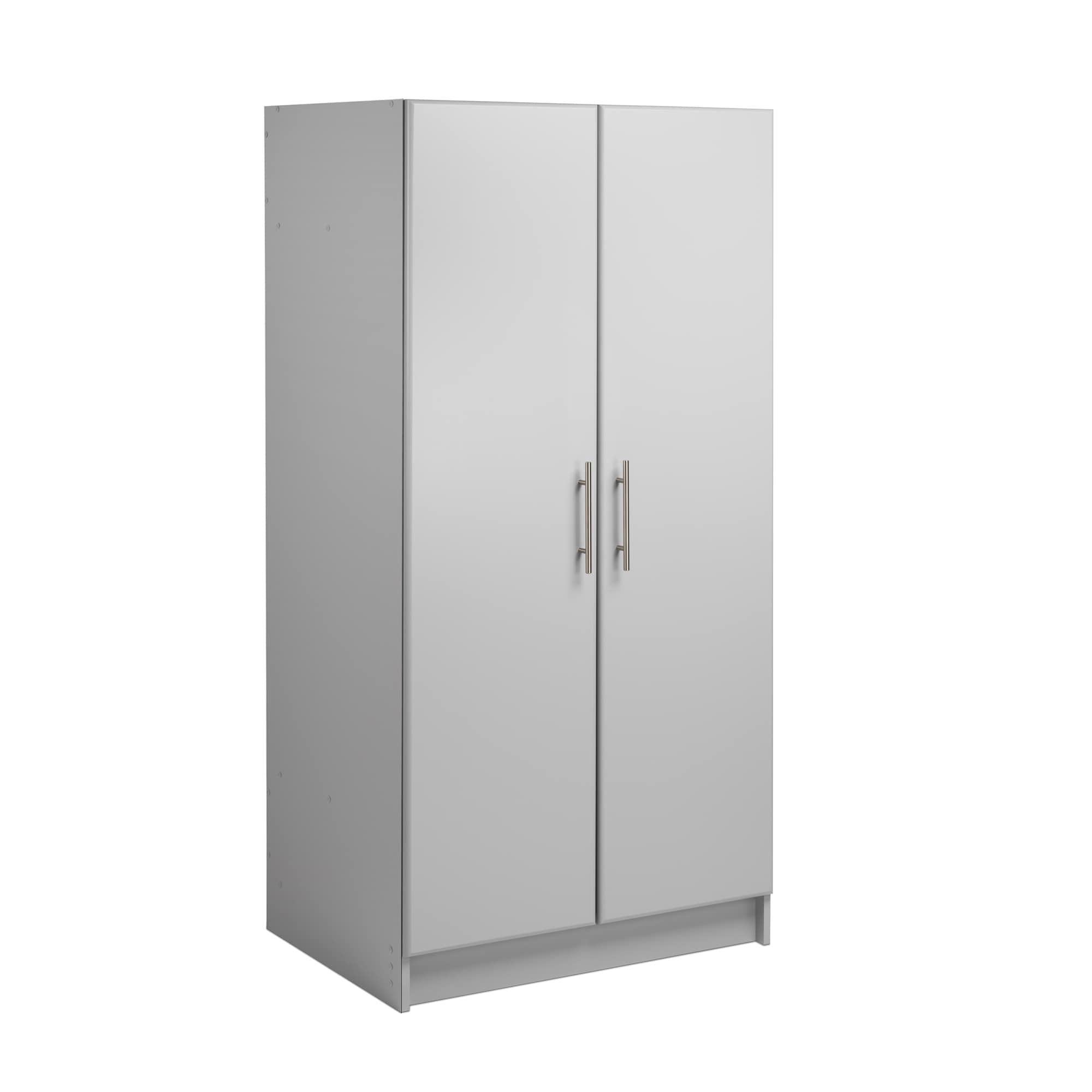 Prepac GEW-3264 Elite 32-in W x 65-in H Wood composite Light Gray Freestanding Utility Storage Cabinet