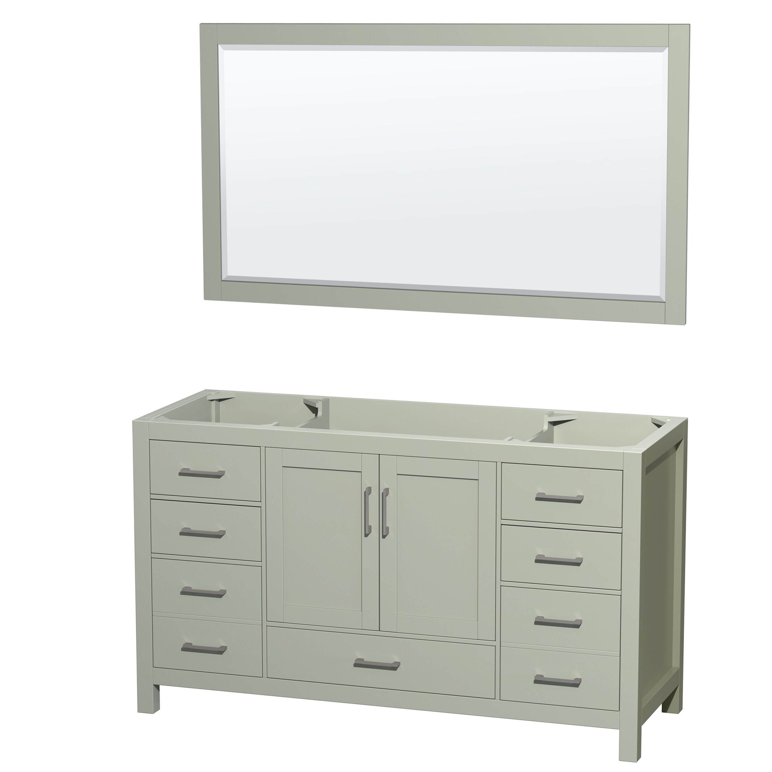 Wyndham Collection WCS141460SLGCXSXXM58 Sheffield 60-in Light Green (Mirror Included)