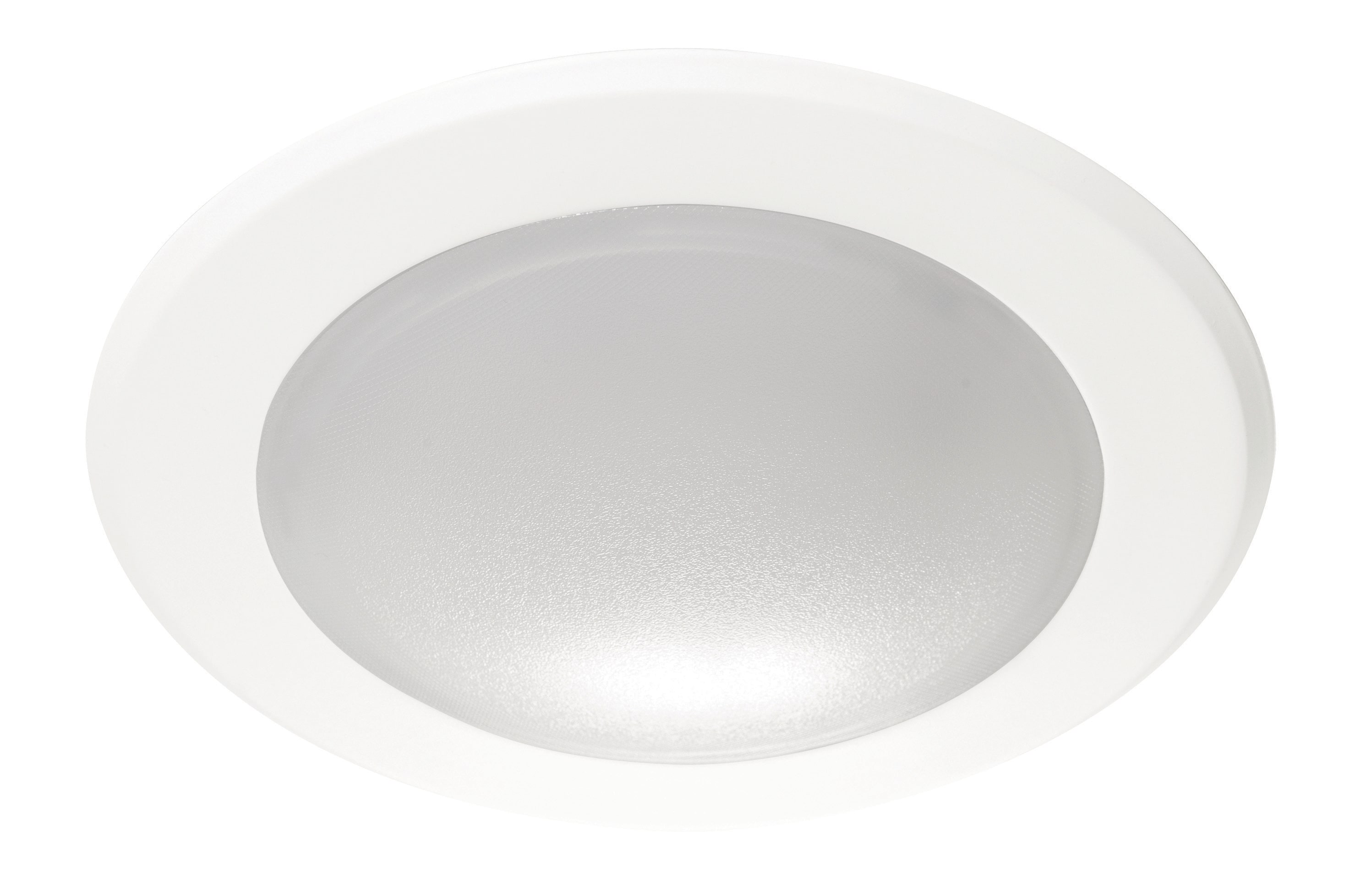 AFX SLMF04L30D1WH Slim 1 -Light 6.37-in Polished White Integrated LED Flush Mount Light